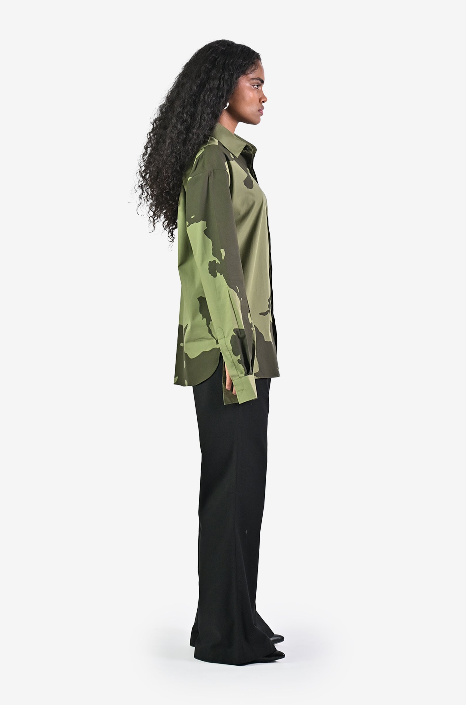 HUEMN flesh shirt - Dark Green