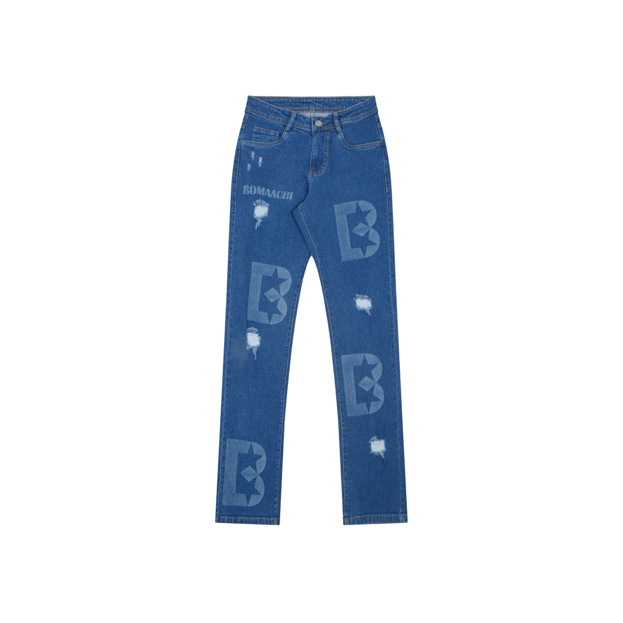 Blue monogram Denim