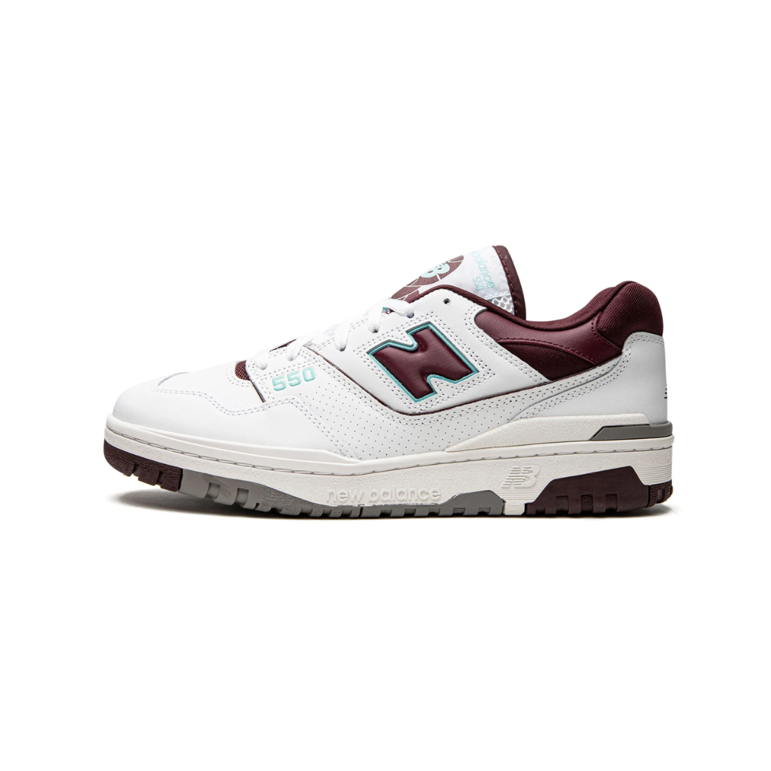 New Balance 550 Burgundy Cyan