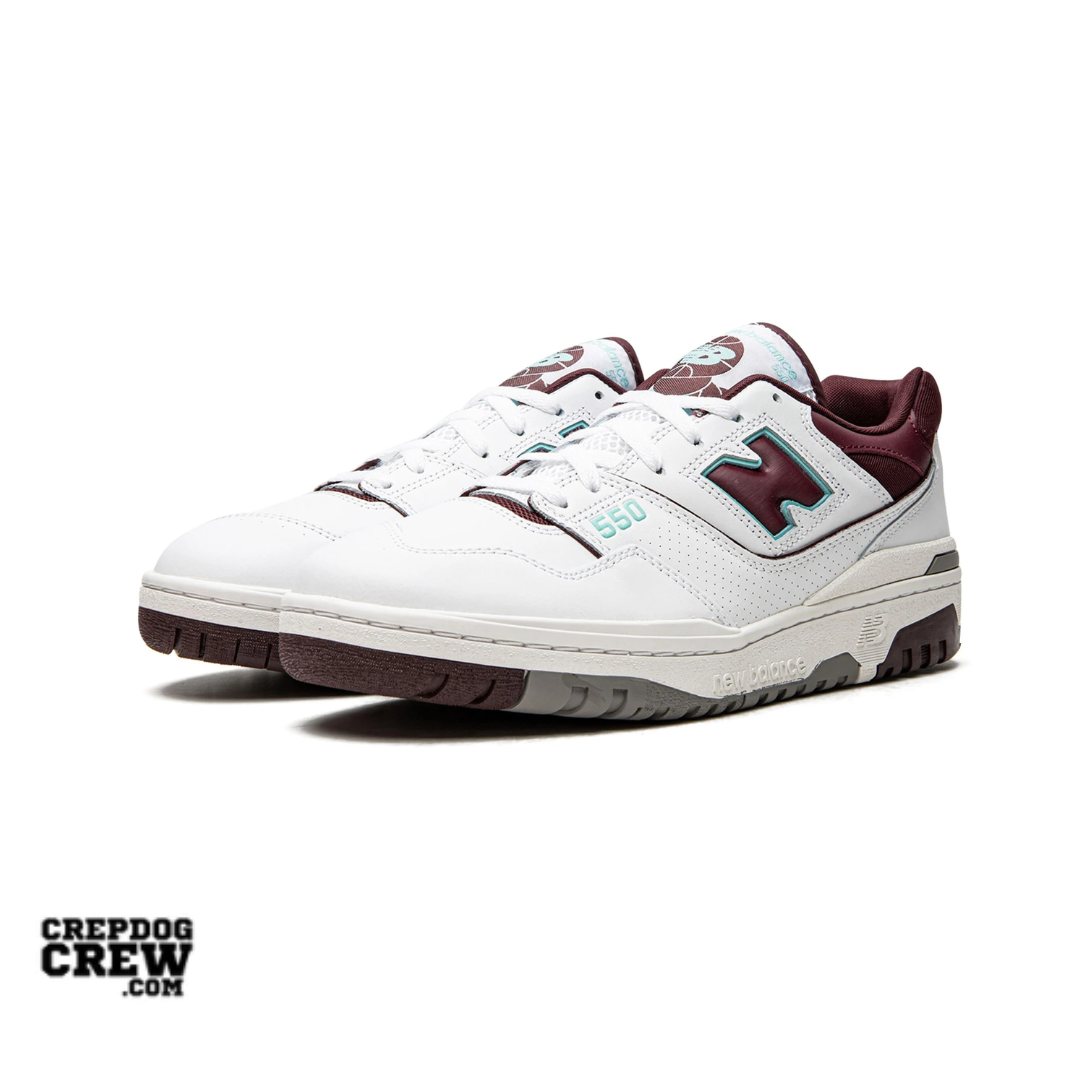 New Balance 550 Burgundy Cyan