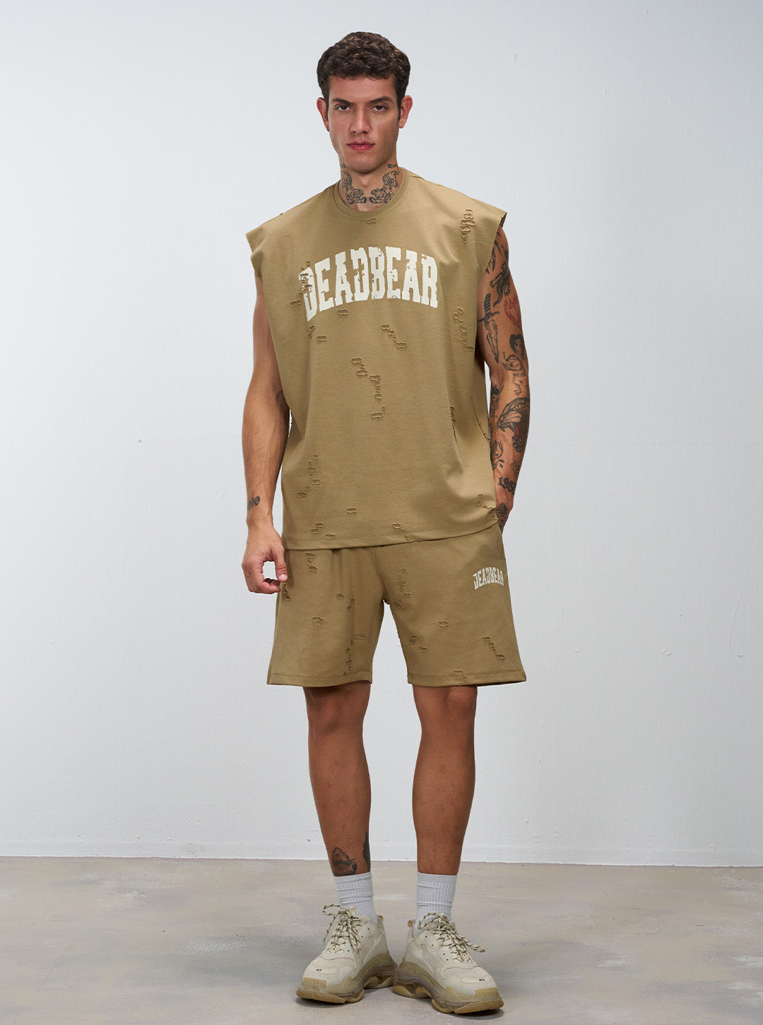 Distressed Brown Tank