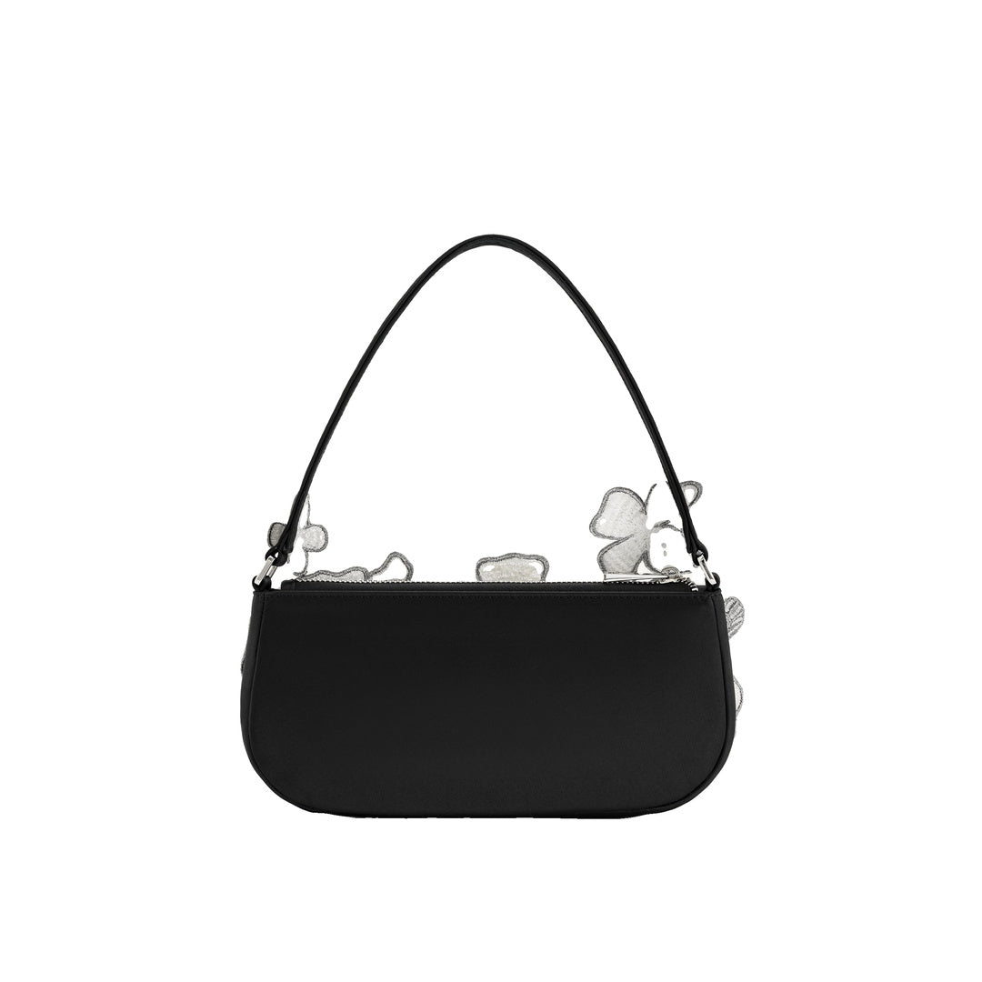 JW PEI Leona Bead Embellished Shoulder Bag - Black