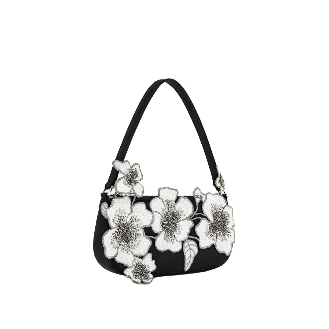 JW PEI Leona Bead Embellished Shoulder Bag - Black