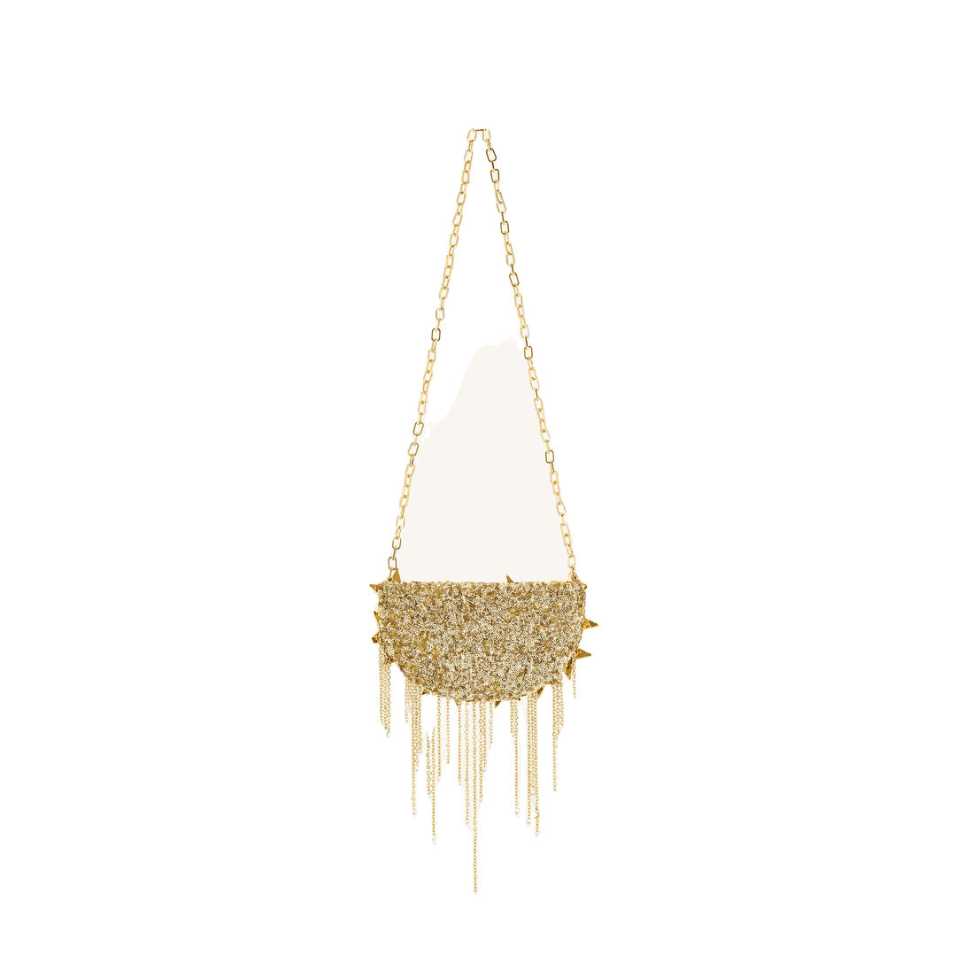 JW PEI Anika Star-Embellished Chain Bag - Gold