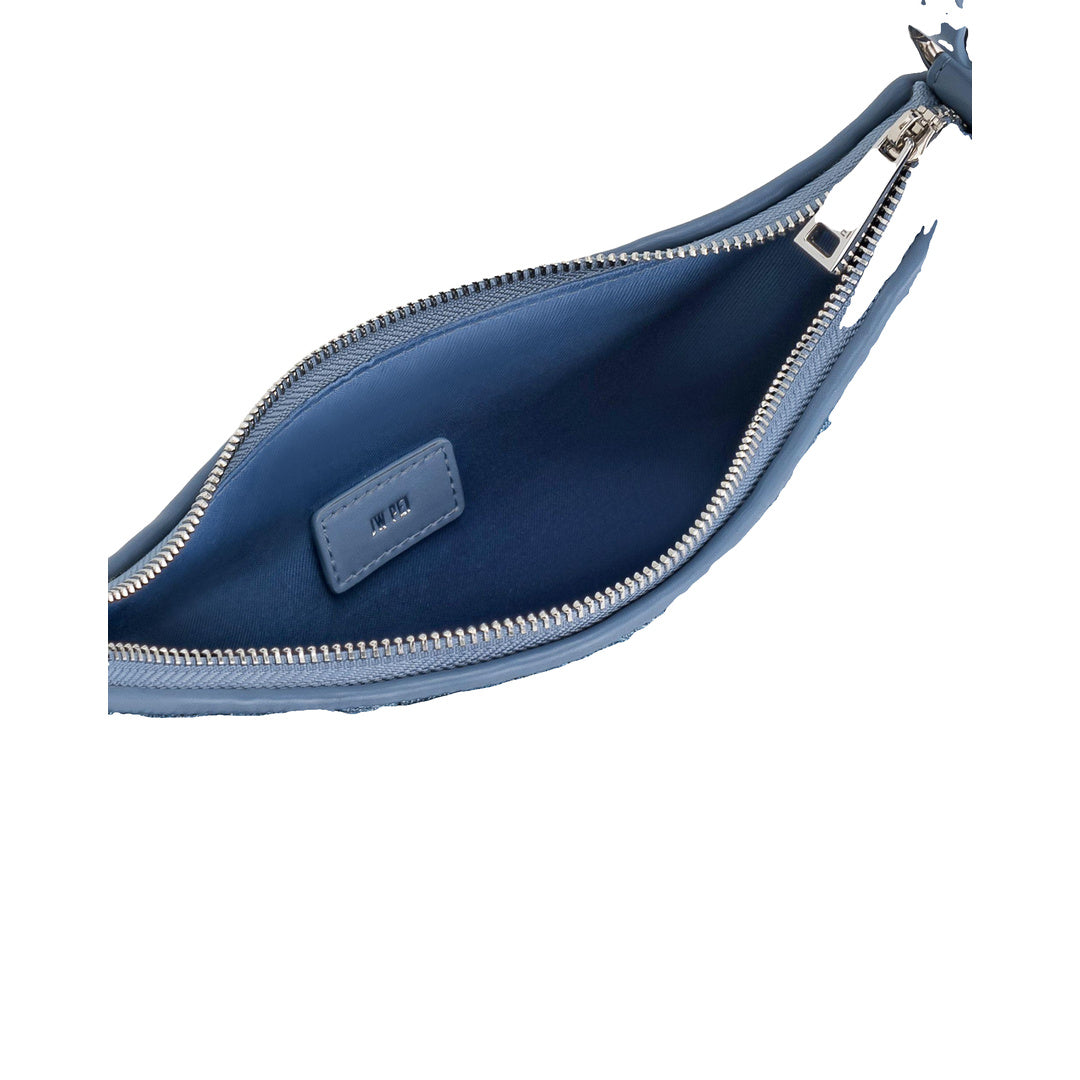 JW PEI Lily Shoulder Bag - Blue Denim Weave