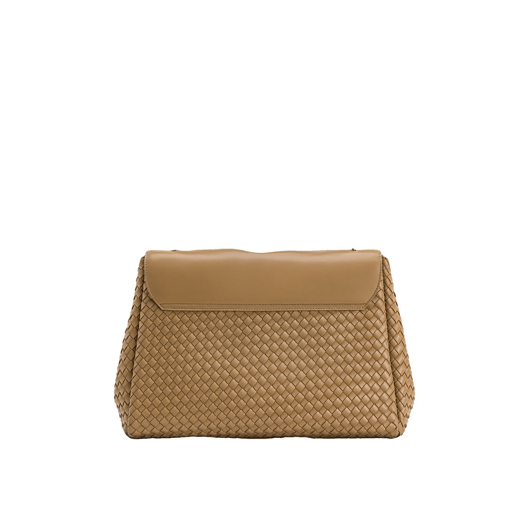 JW PEI Hilary Woven Shoulder Bag - Camel