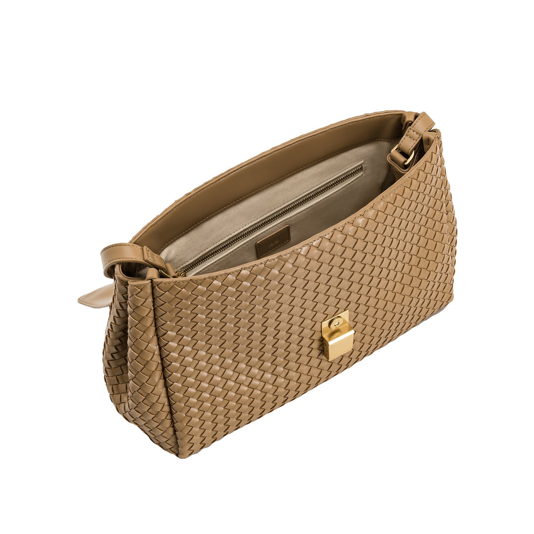 JW PEI Hilary Woven Shoulder Bag - Camel