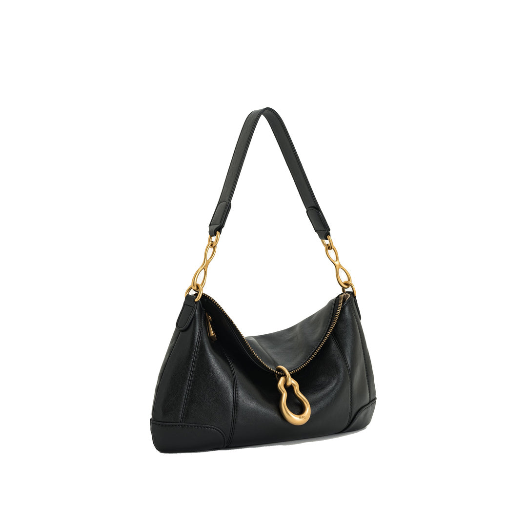 JW PEI Jayla Metal Pendant Embellished  Shoulder Bag - Black