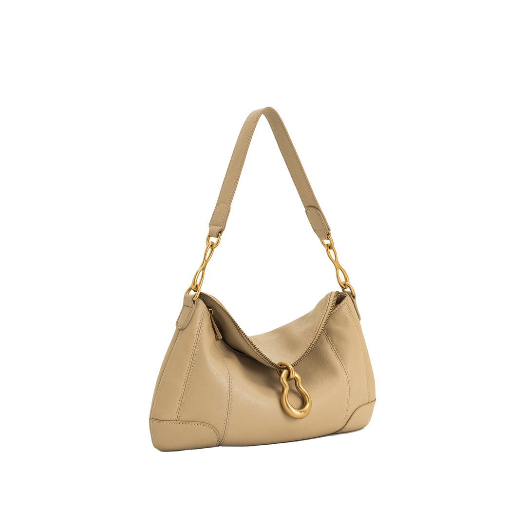 JW PEI Jayla Metal Pendant Embellished Shoulder Bag - Khaki