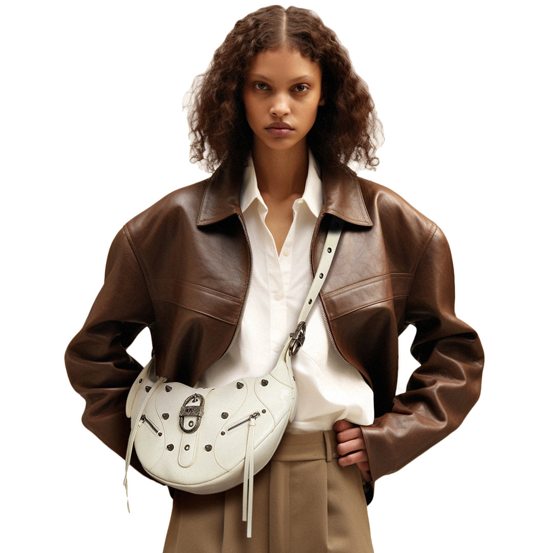 JW PEI Tessa Crushed Shoulder Bag - White