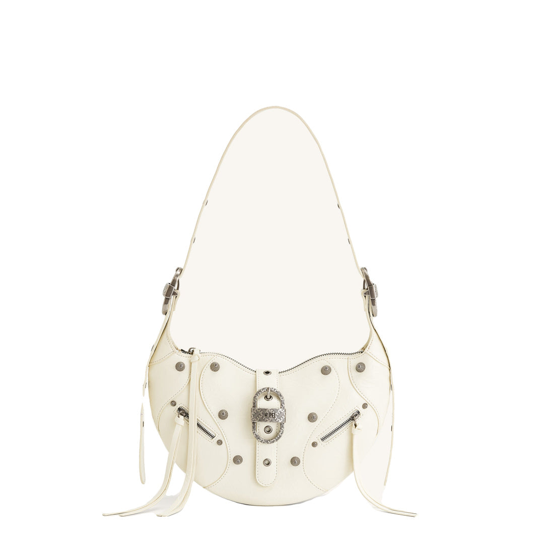 JW PEI Tessa Crushed Shoulder Bag - White