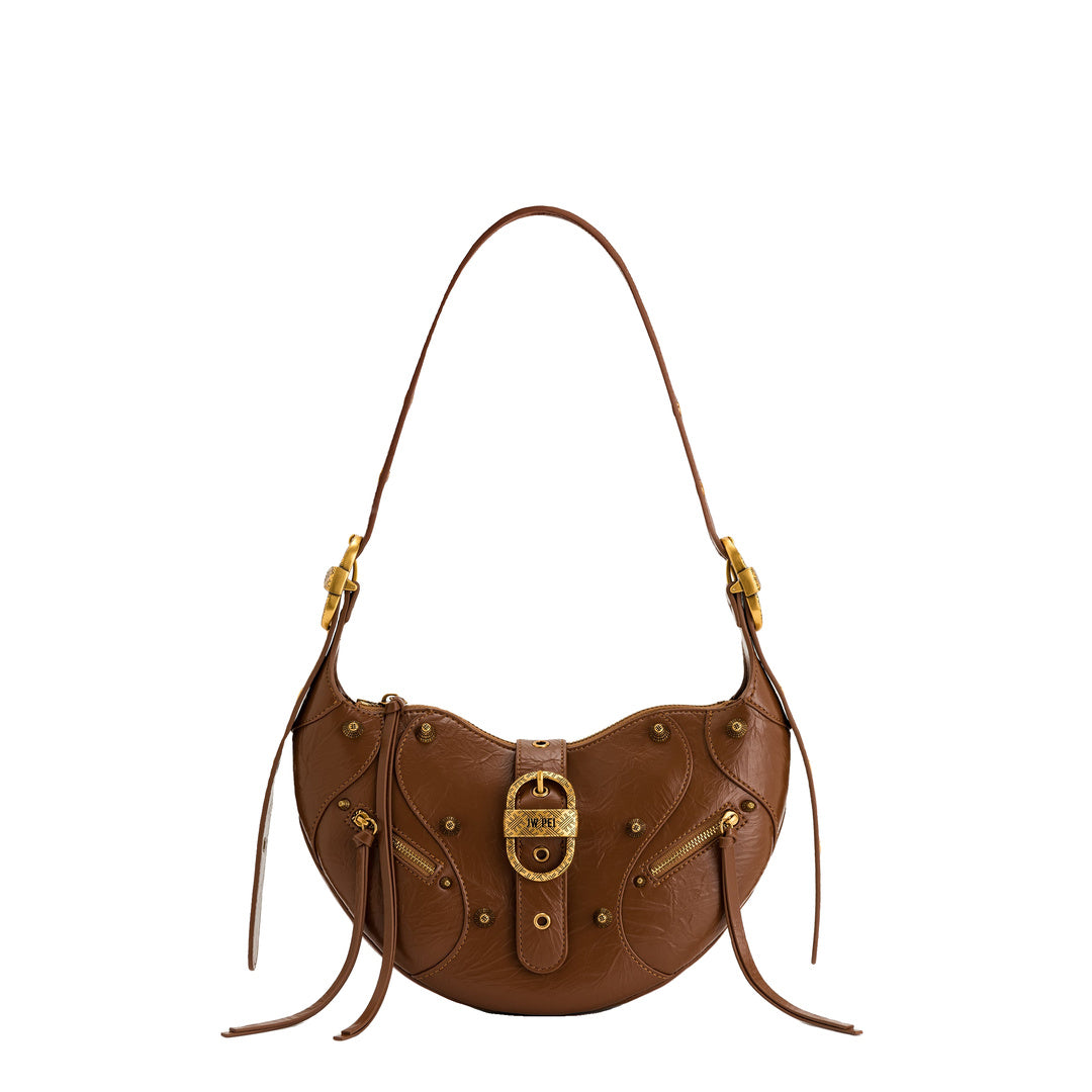 JW PEI Tessa Crushed Shoulder Bag - Brown