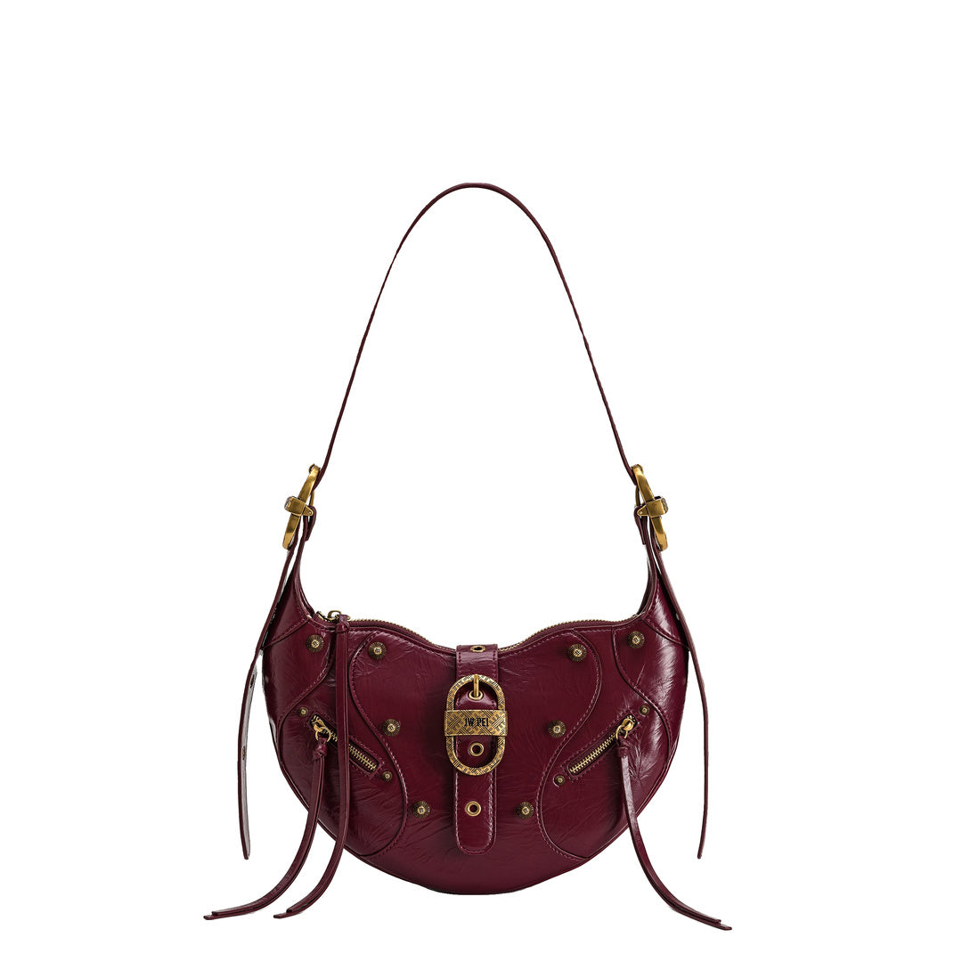 JW PEI Tessa Studded Shoulder Bag - Burgundy
