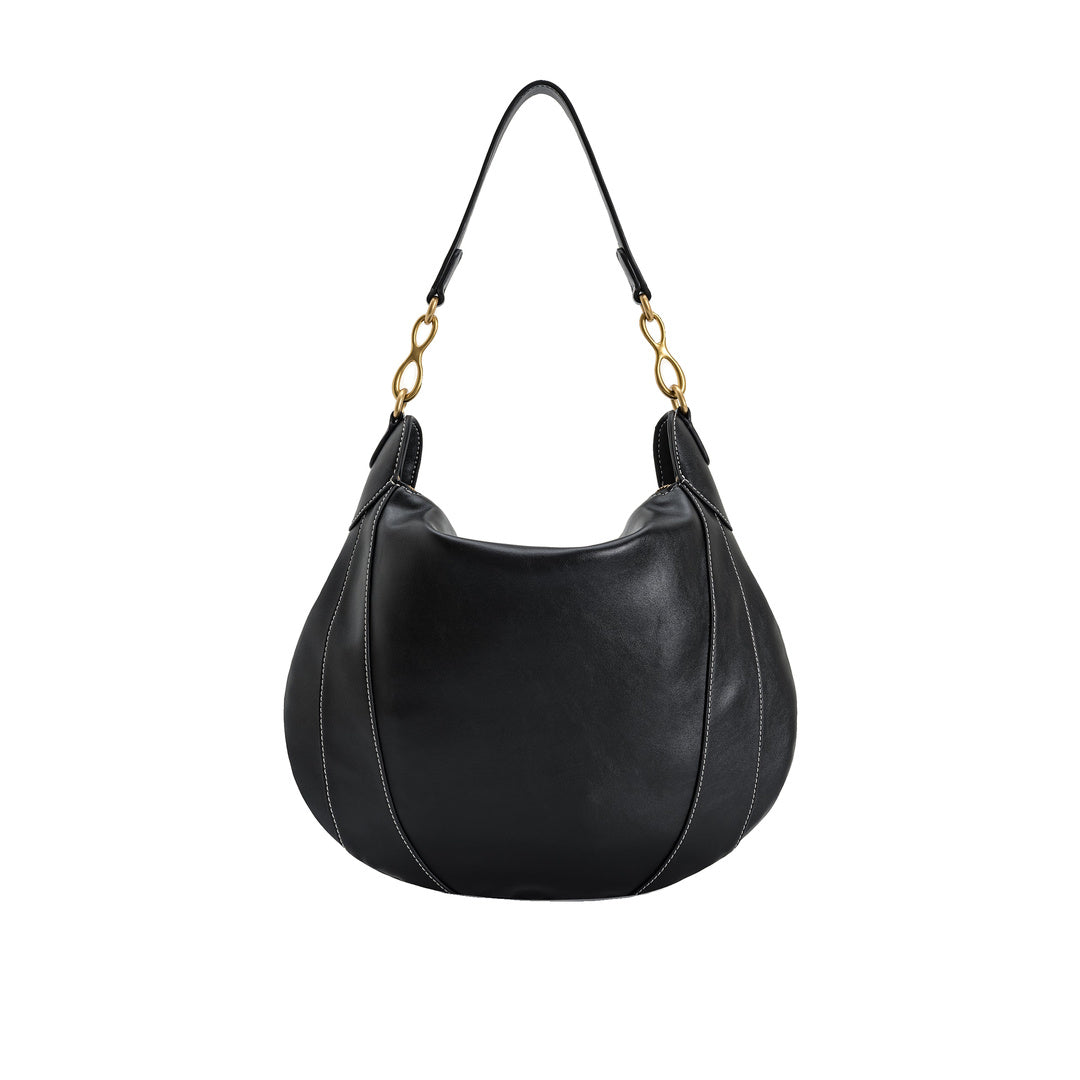 JW PEI Daria Metal Pendant Embellished Shoulder Bag - Black
