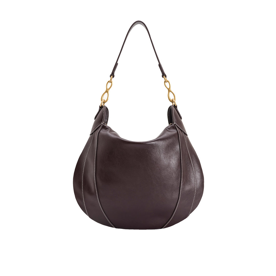 JW PEI Daria Metal Pendant Embellished Shoulder Bag - Dark Brown