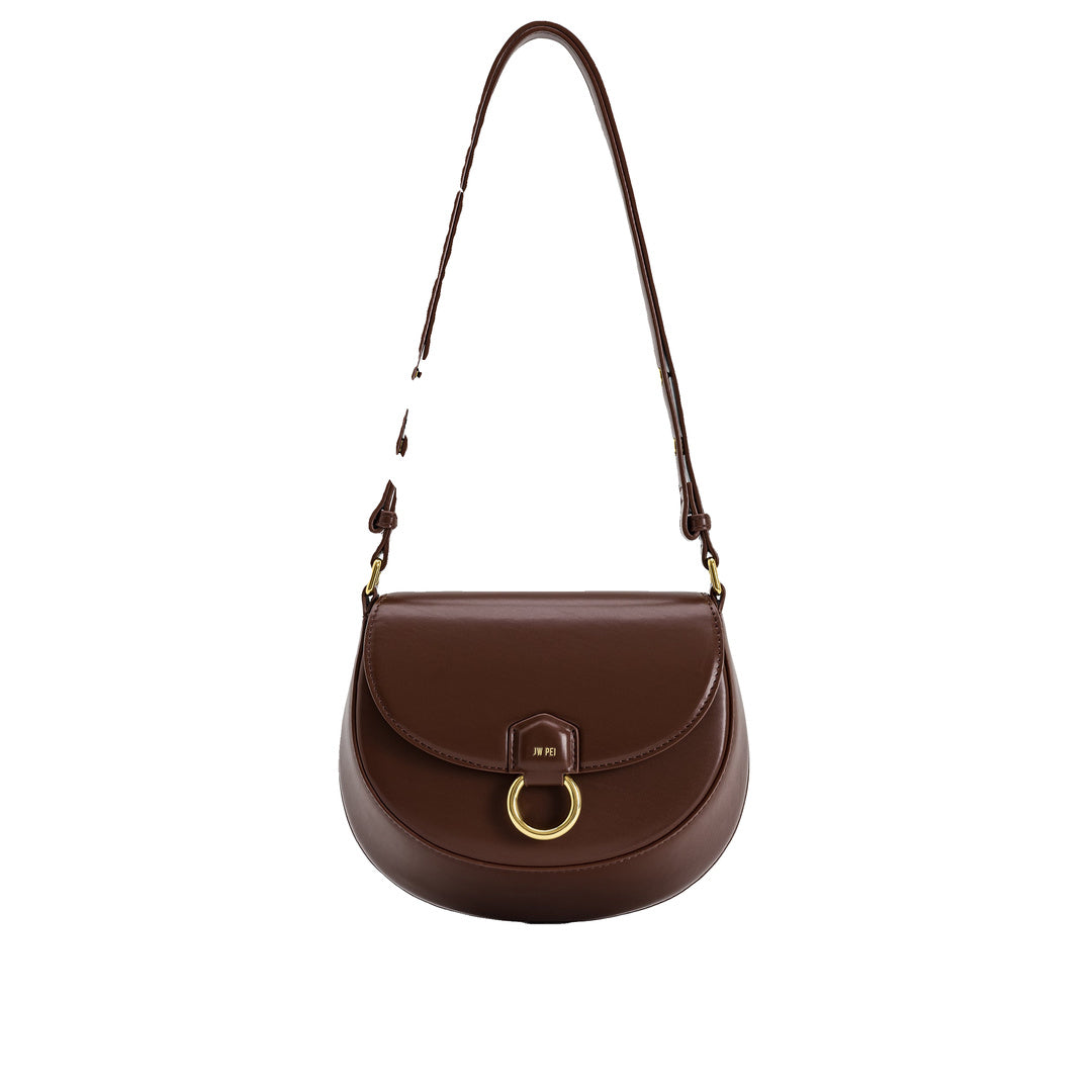 JW PEI Diana Ring Flap Saddle Bag - Brown