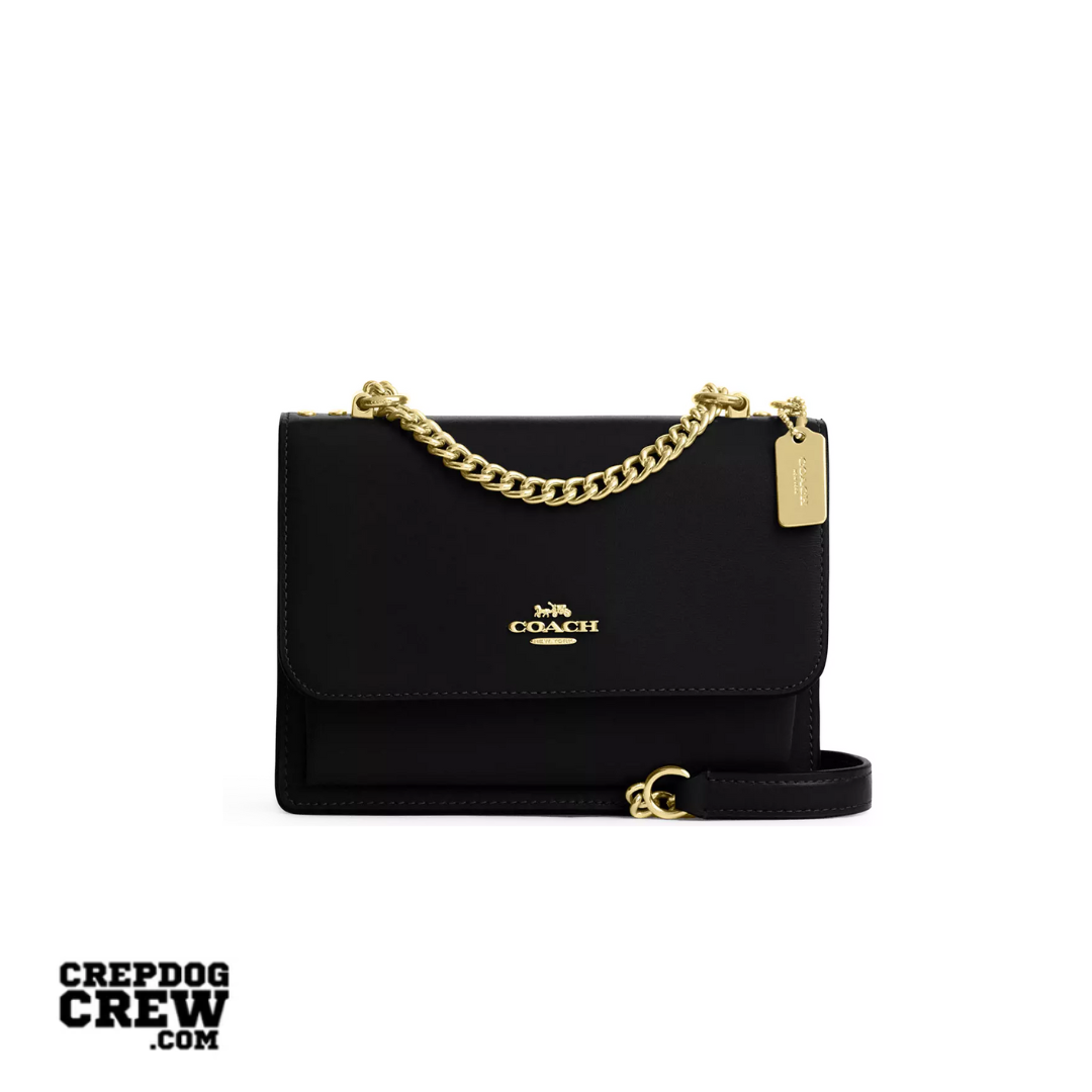 Coach Mini Klare Crossbody Bag calf leather Gold Black