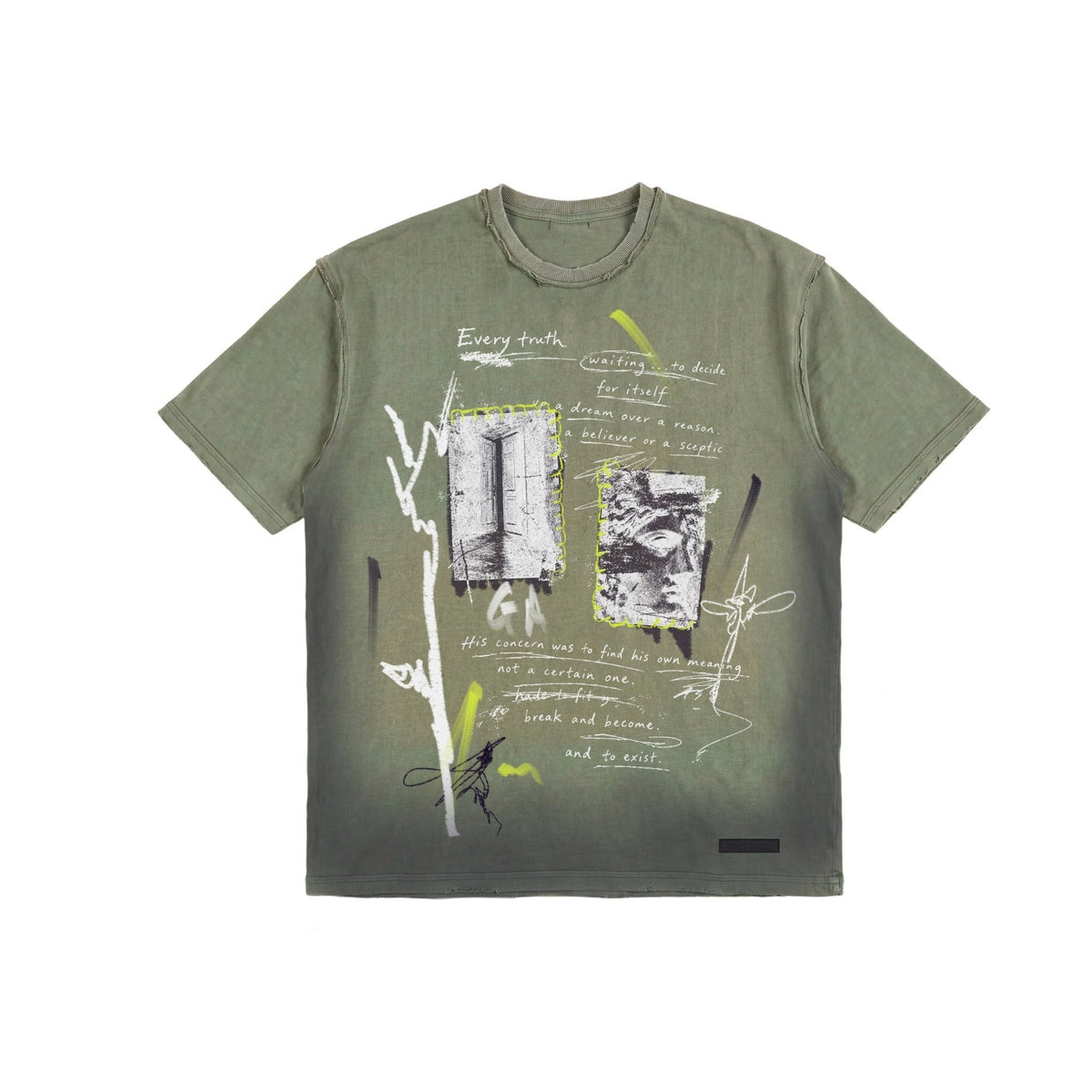 HALF TRUTH T-SHIRT (OLIVE)
