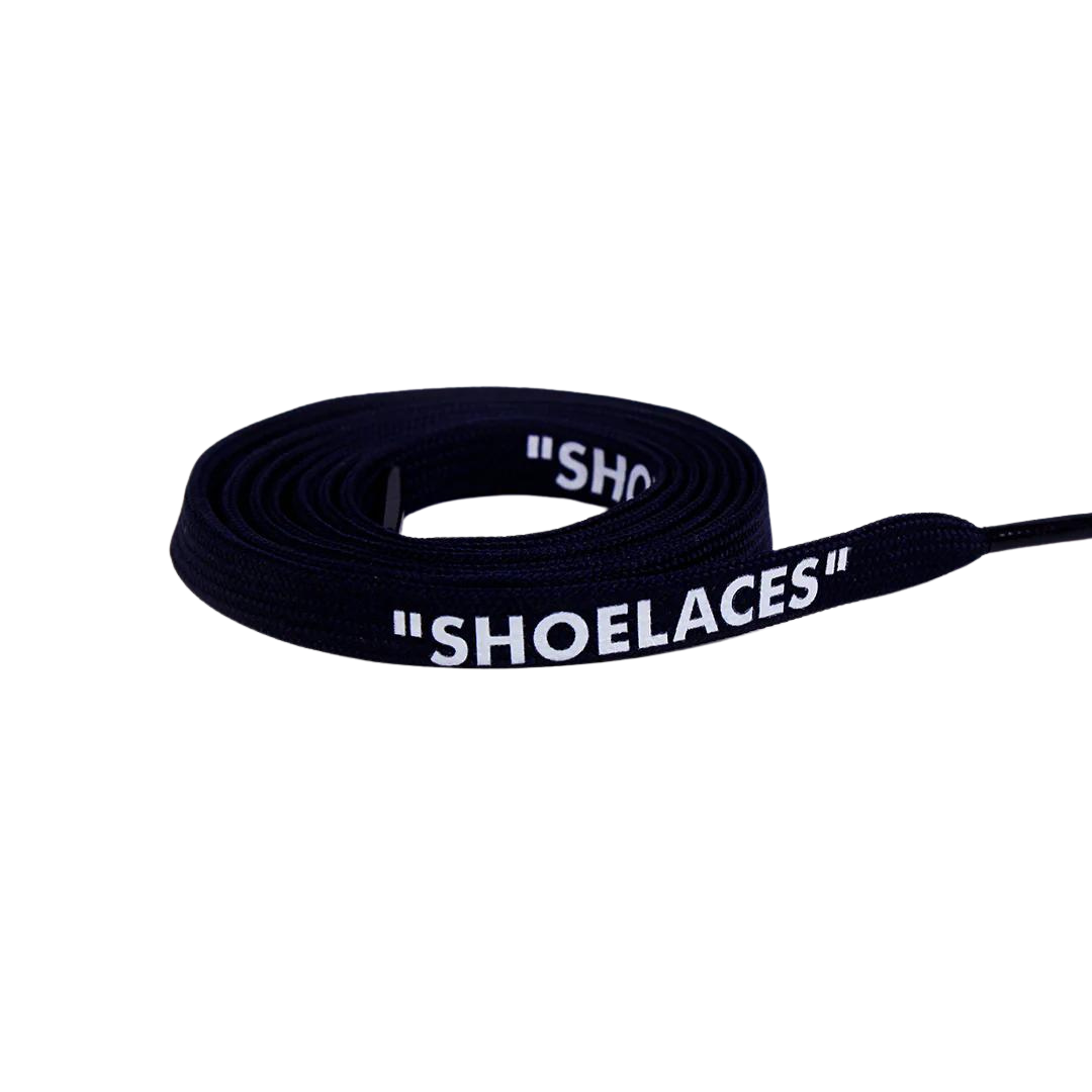 Navy Blue Off-White Style "SHOELACES"