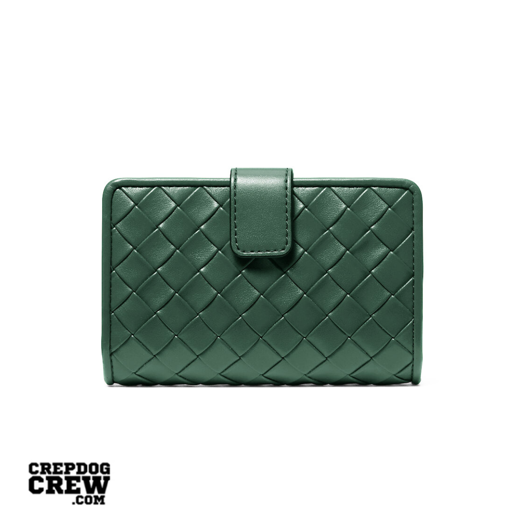 Michael Kors Jet Set Medium Woven Wallet MOSS