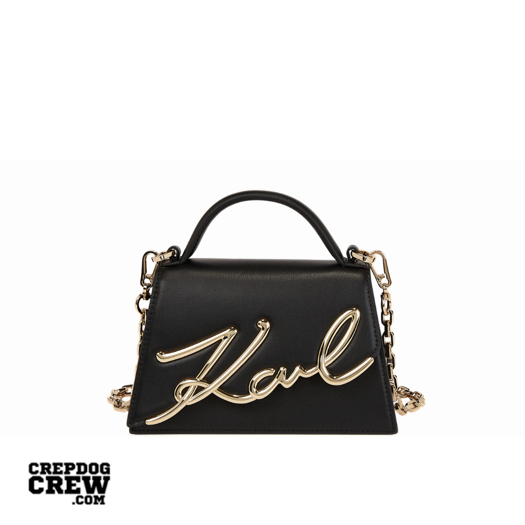 KARL LAGERFELD K/Signature small crossbody bag Black Gold