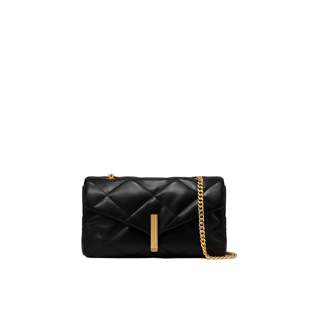 JW PEI Valerie Puffy Bar-Lock Shoulder Bag - Black