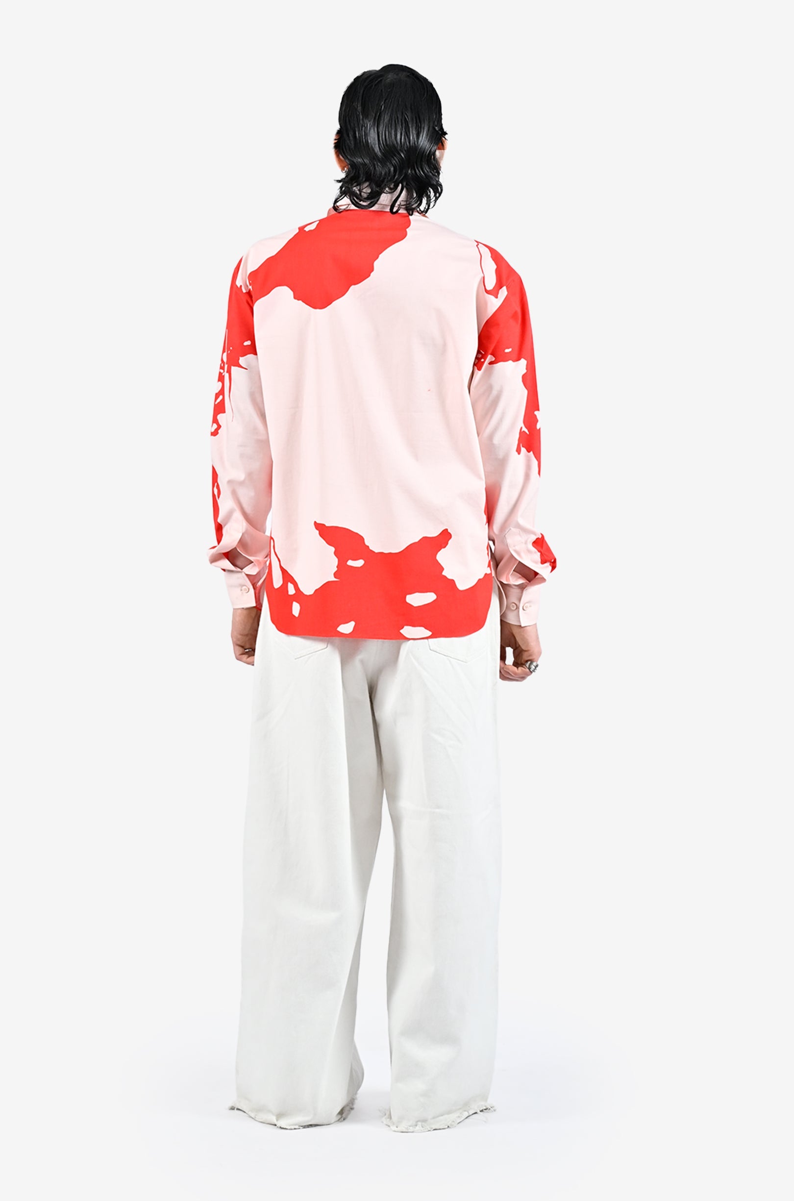 HUEMN flesh shirt - Red