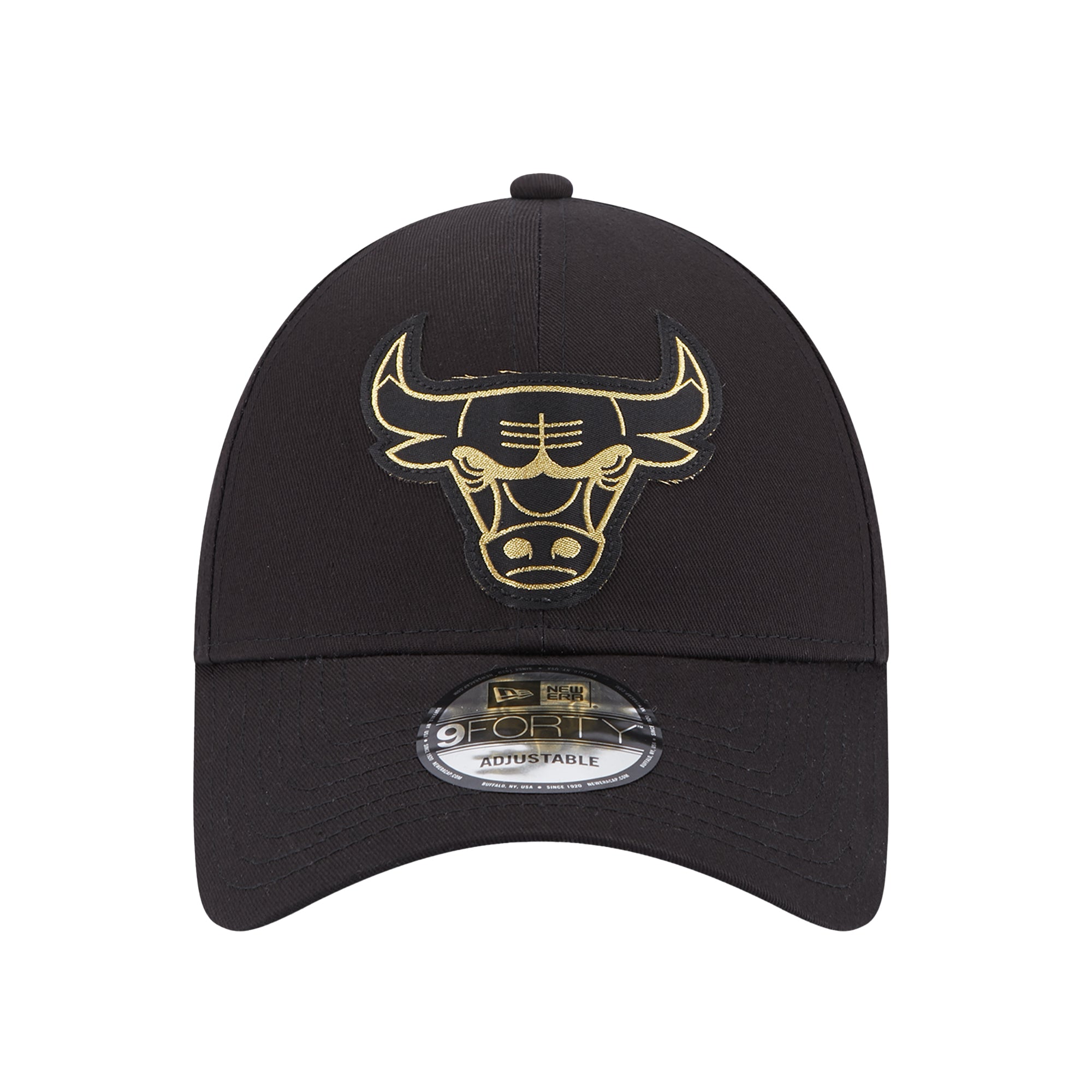 Chicago Bulls Metallic Badge Black 9FORTY Adjustable