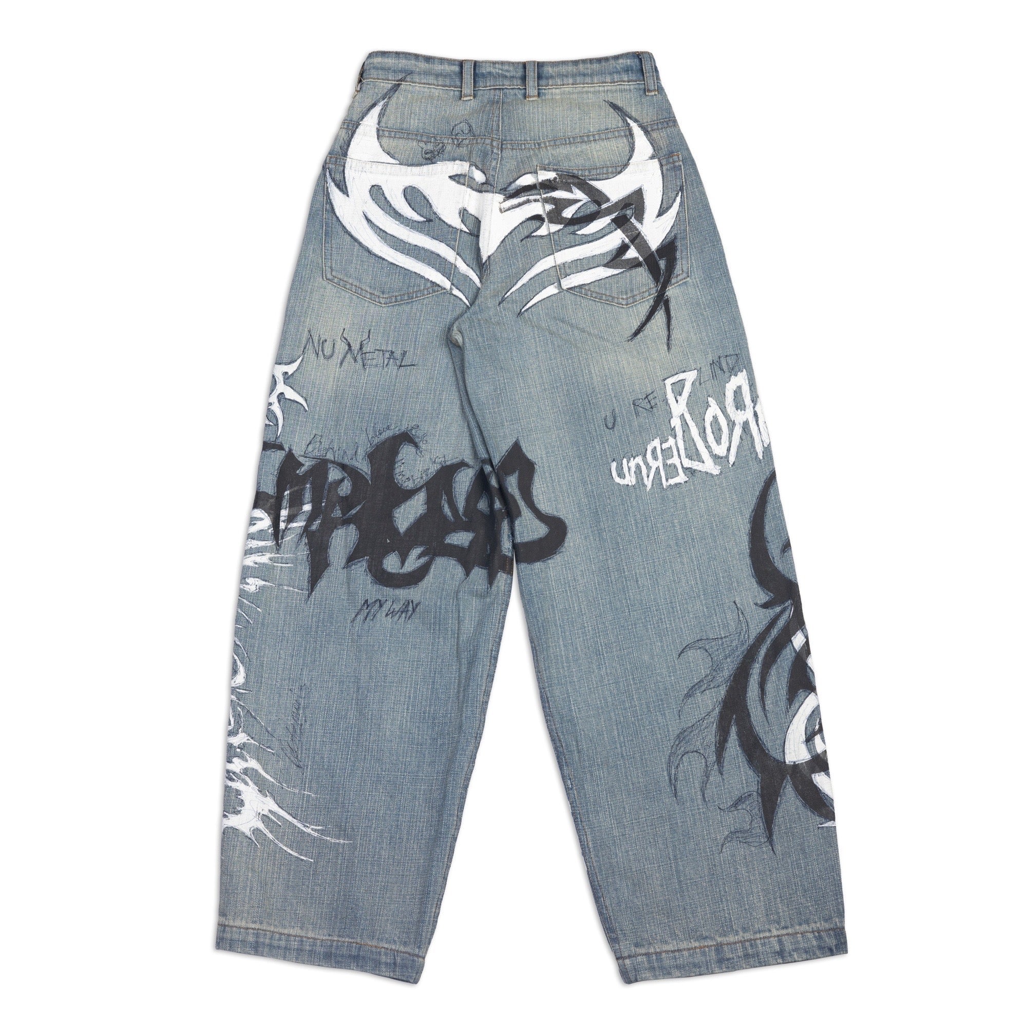 Nu Metal Graffiti Jeans