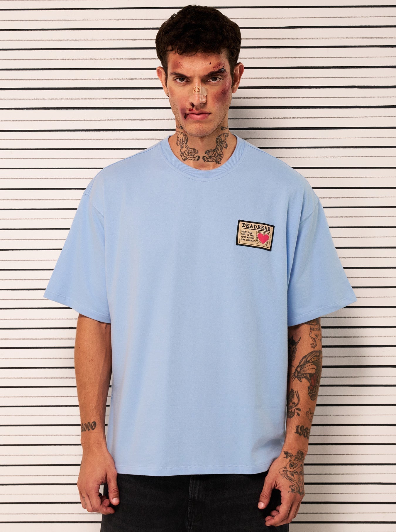 Mugshot Tee Sky Blue