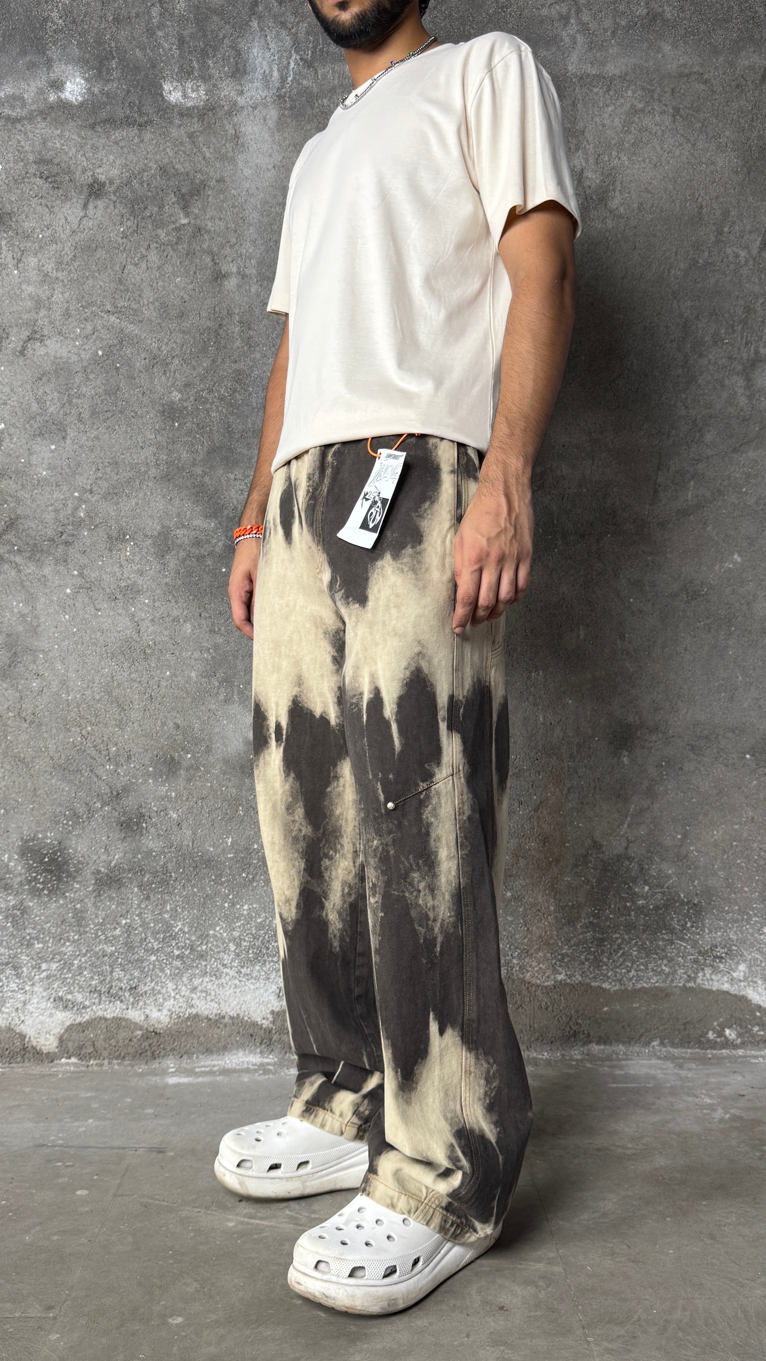 B4 Curved- Coffee shibori- RTW