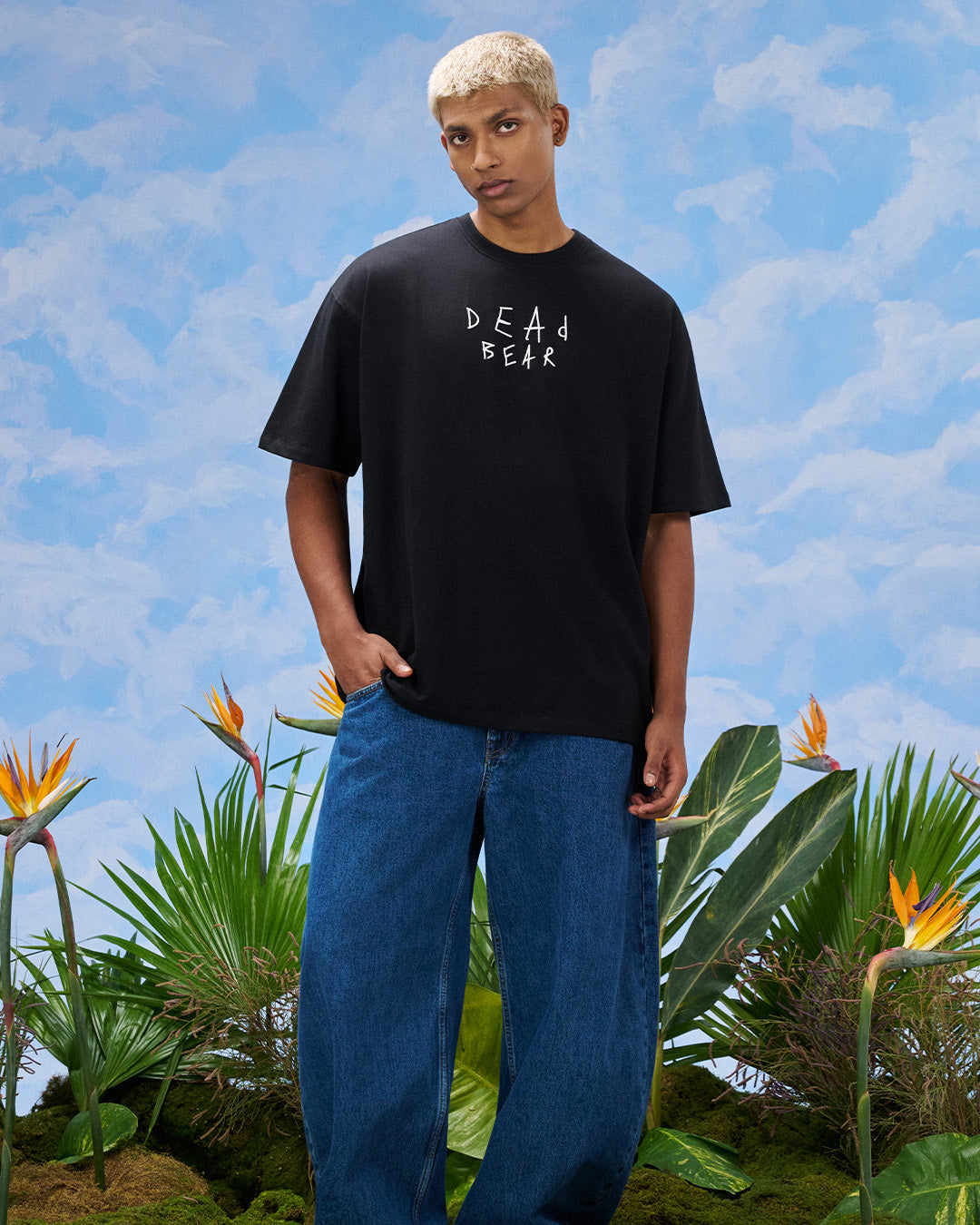 Scribbled Logo Tee Black