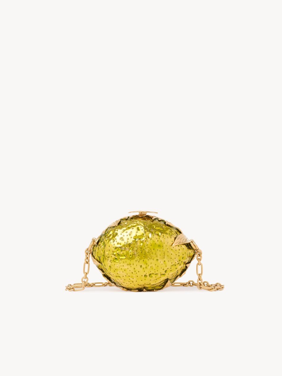 CHLOE Tropicus lemon minaudière in brass Radiant Yellow