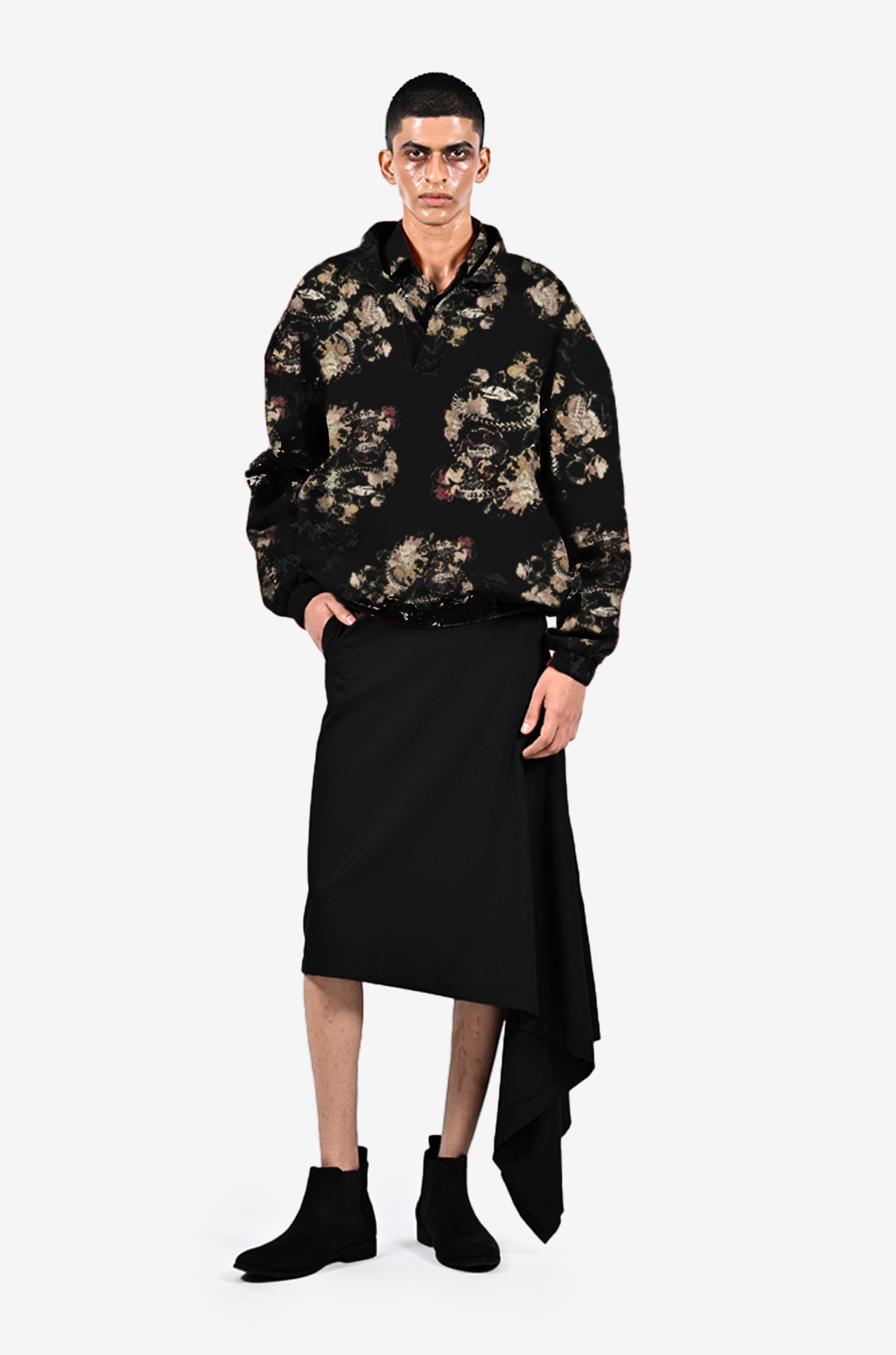 Foliage in the fall sweatshirt - Black