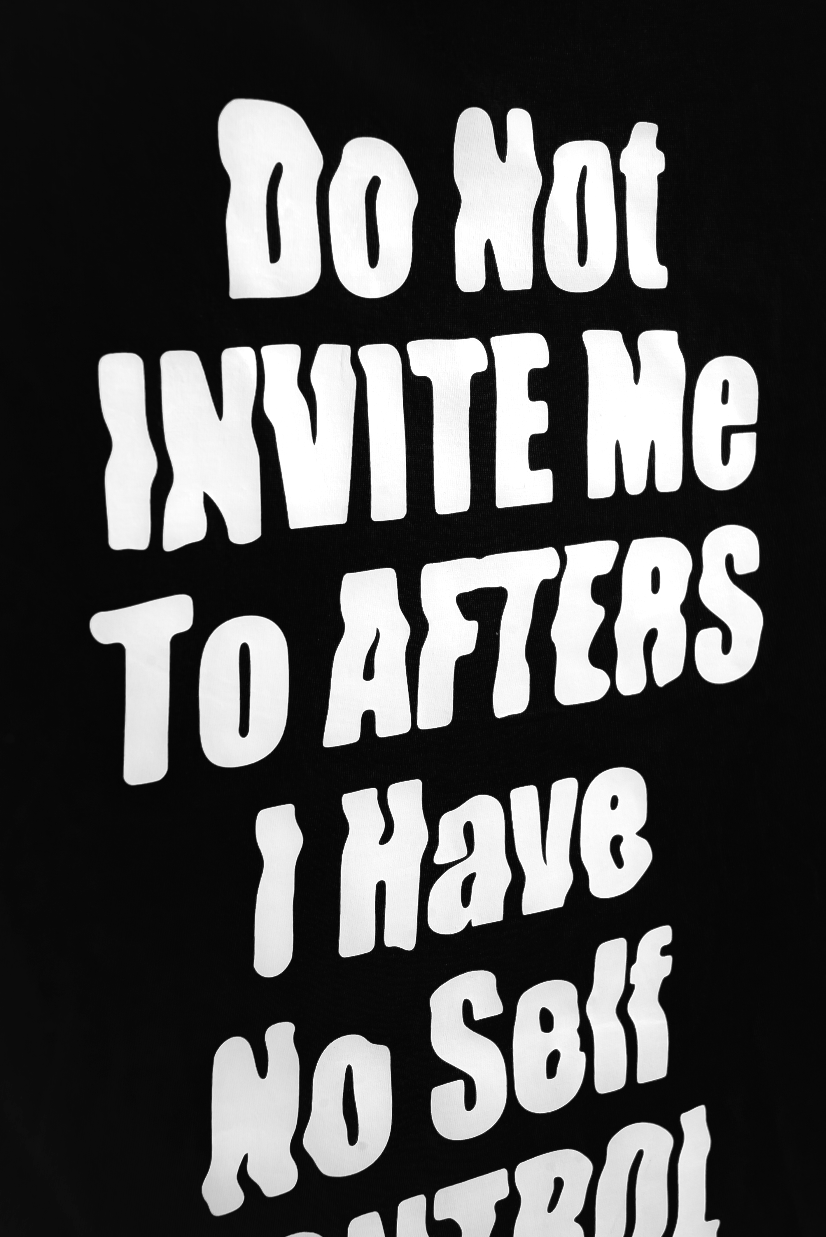 NO SELF CONTROL T-SHIRT