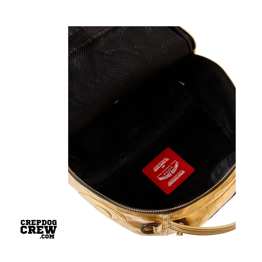 SPRAYGROUND BRICKS ON BRICKS BACKPACK GOLD