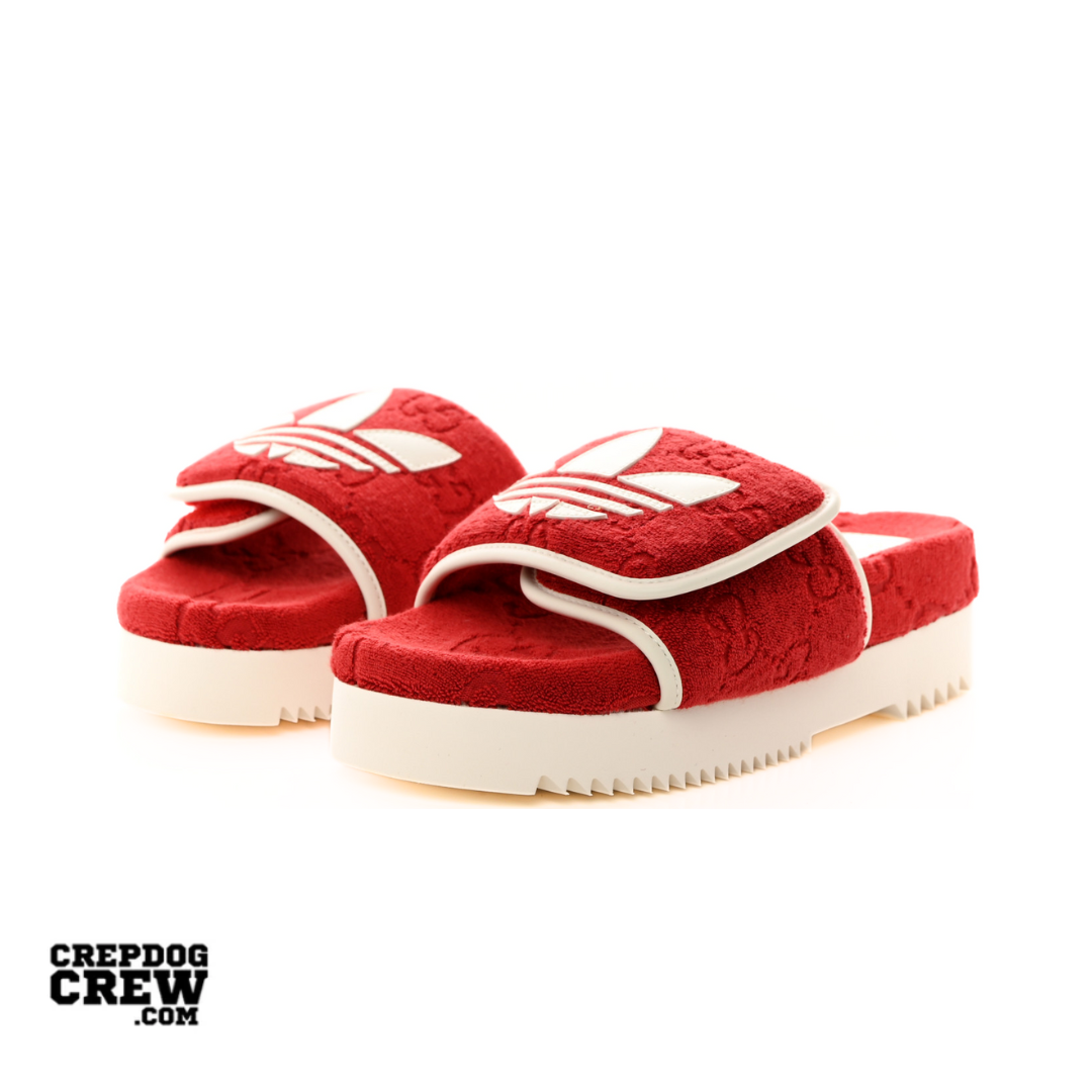 adidas x Gucci Monogram Slide Red