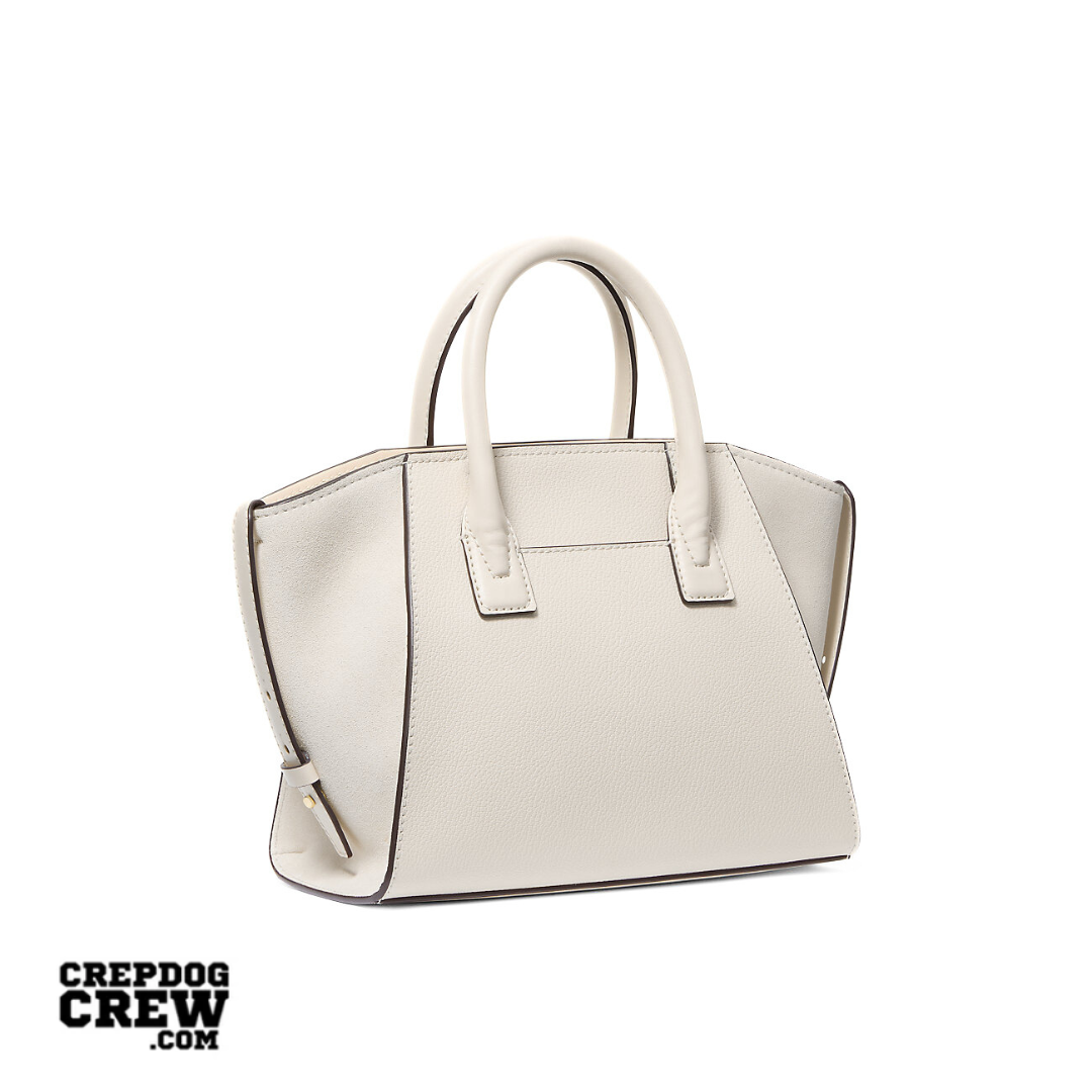Michael Kors Avril Small Pebbled Leather Satchel LT CREAM
