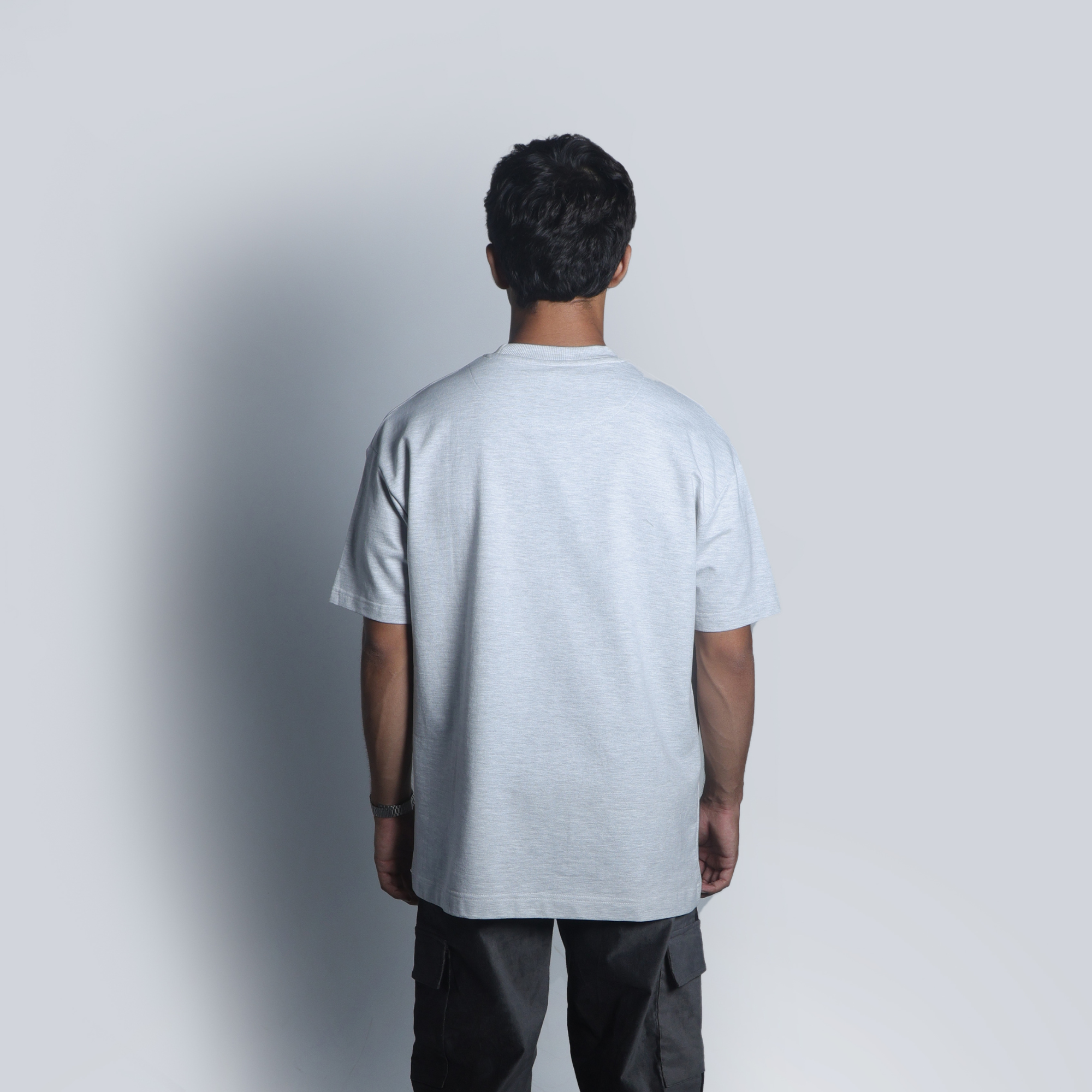 oversized blank melange grey