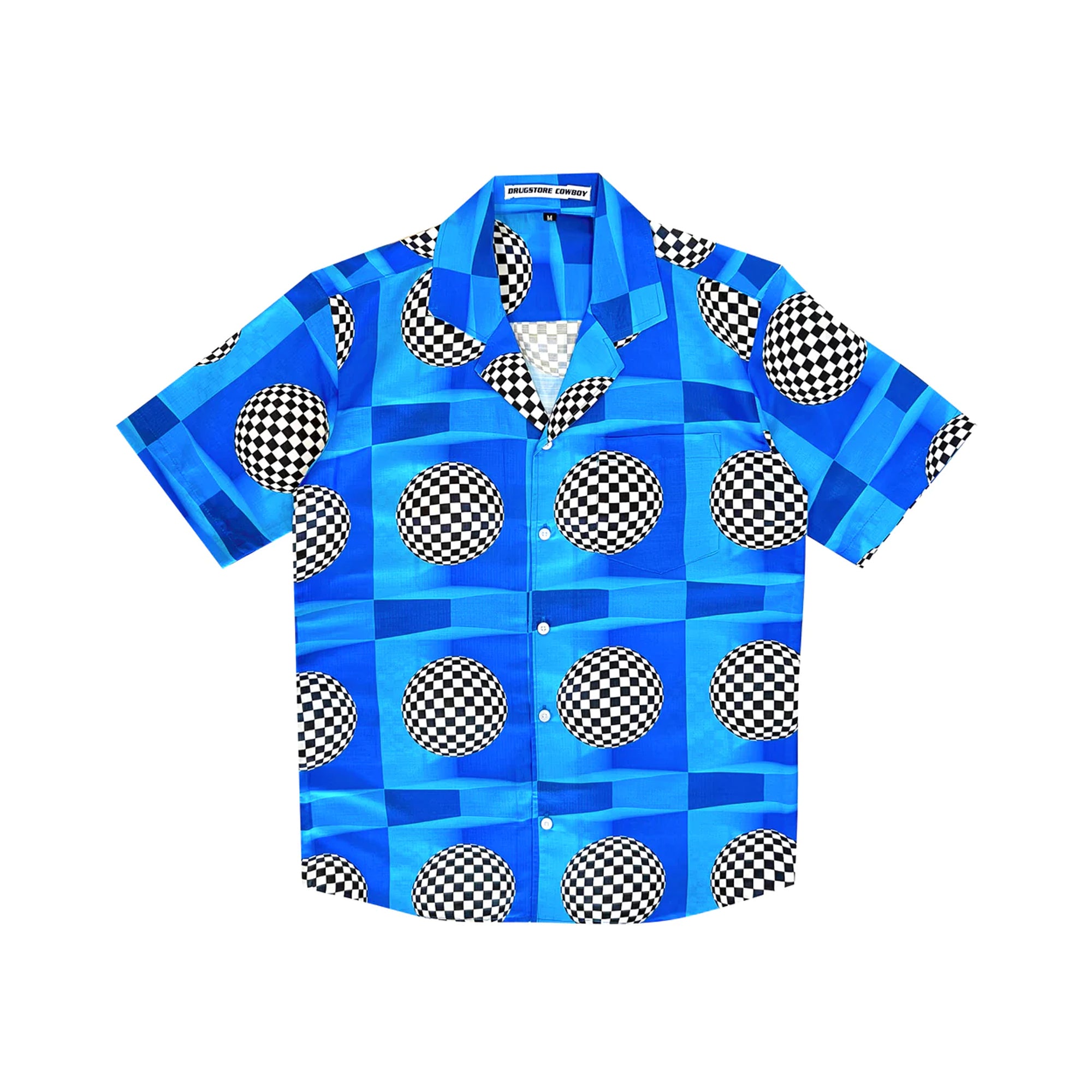 70s Disco Shirt Blue