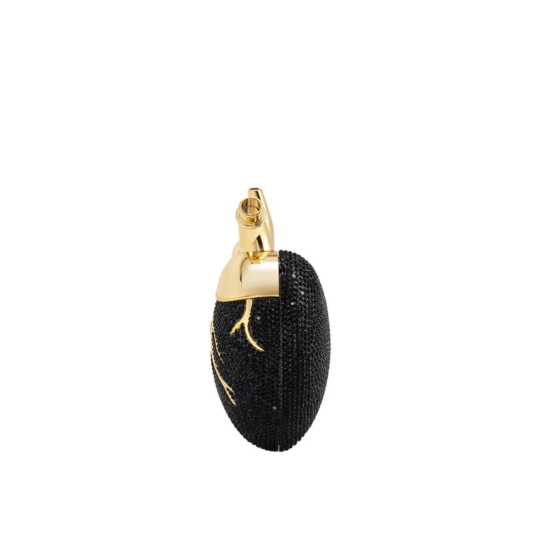 JW PEI Maren Artificial Crystal Heart Shaped Bag - Black Gold