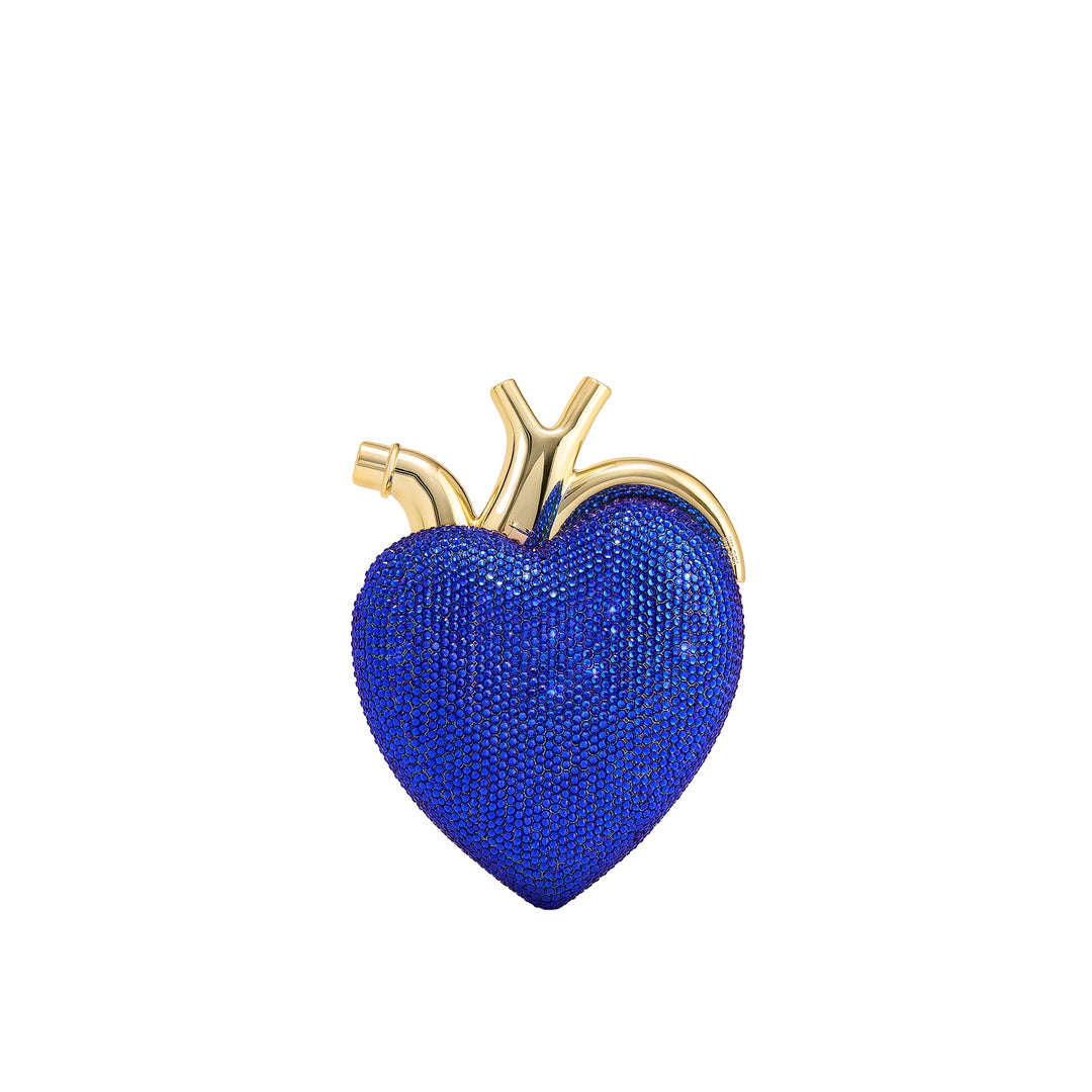JW PEI Maren Artificial Crystal Heart Shaped Bag - Cobalt Blue
