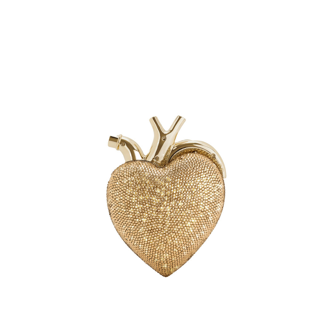 JW PEI Maren Artificial Crystal Heart Shaped Bag - Gold