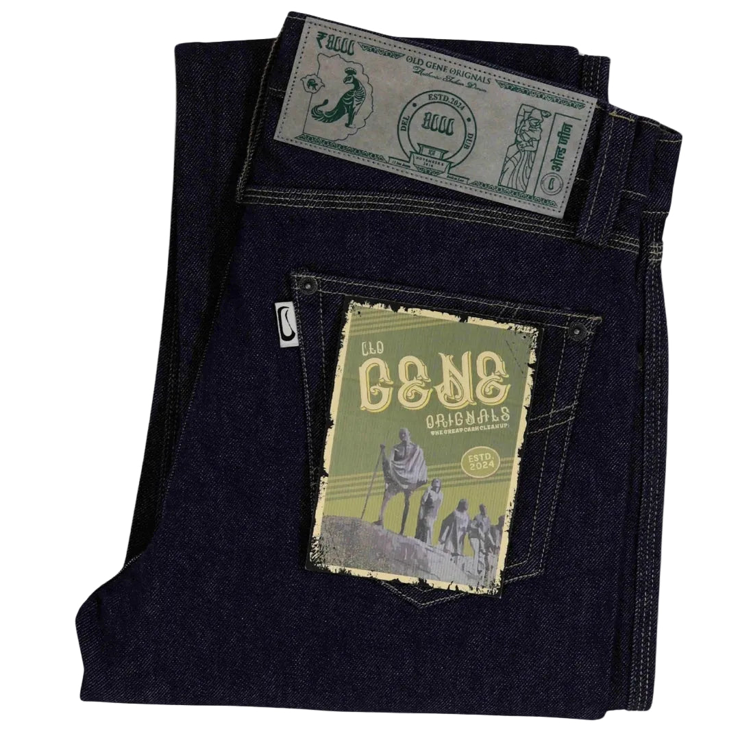 Men's Dark Blue Selvedge Jeans - Vintage India