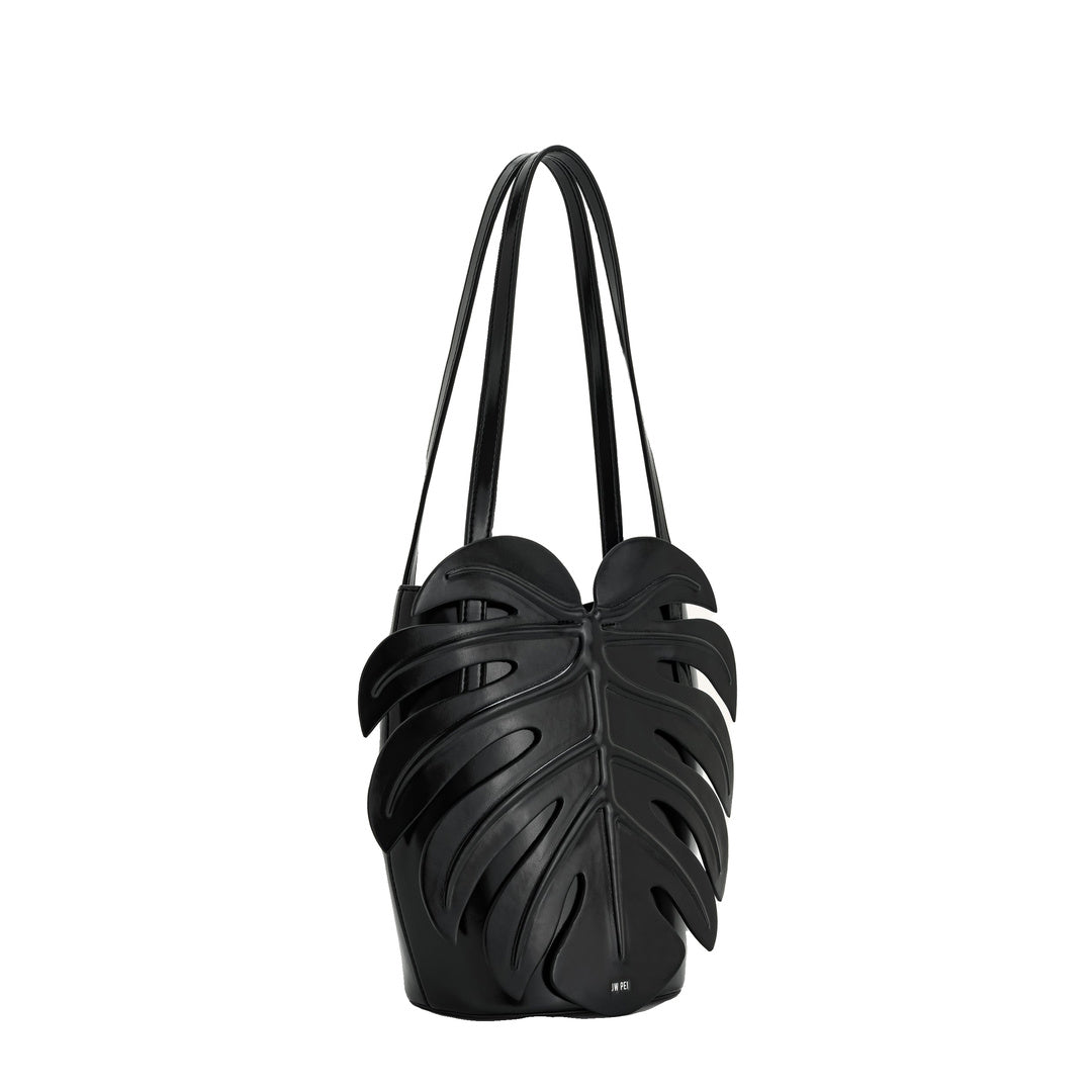 JW PEI Cecelia Leaf Shape Shoulder Bag - Black