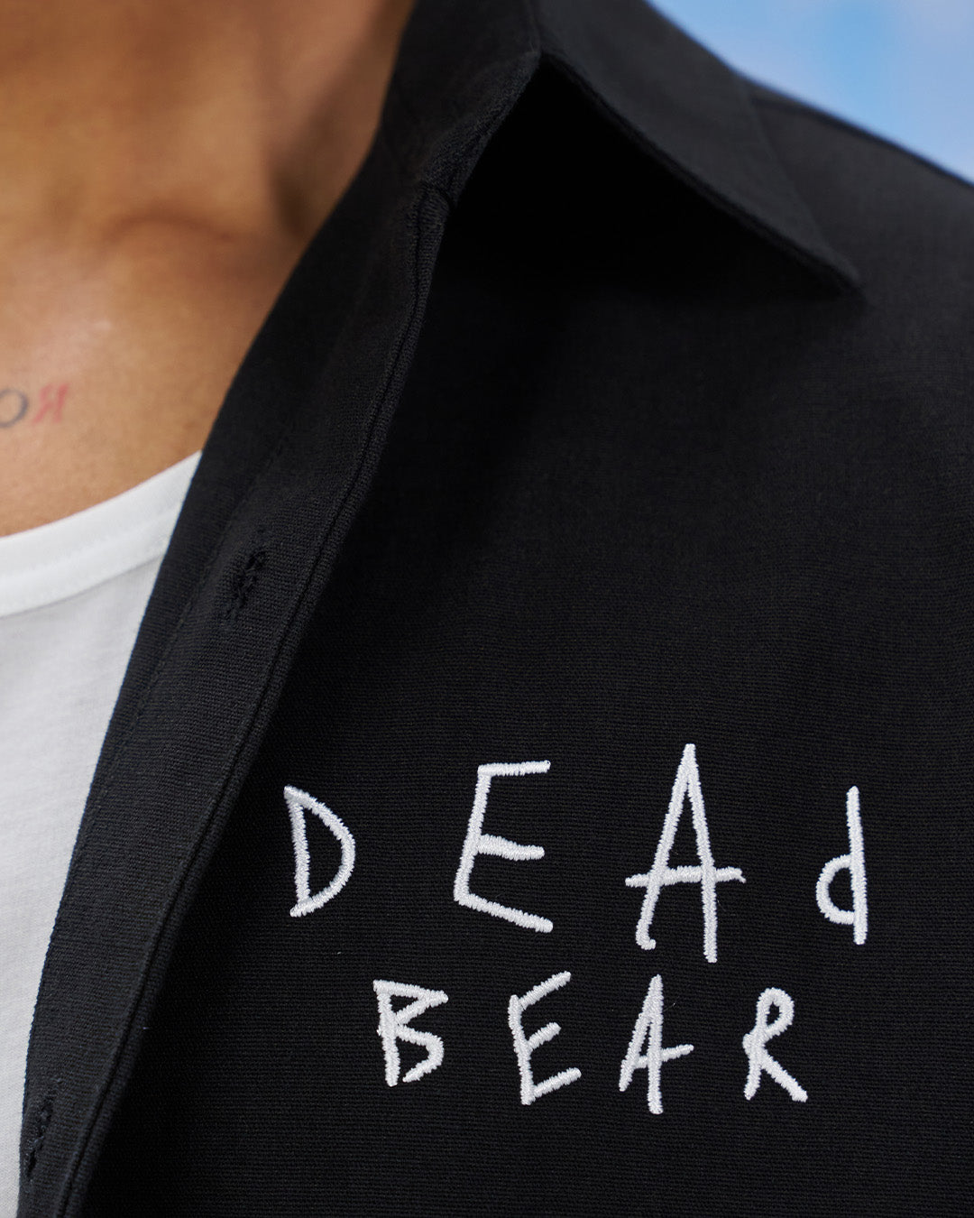 Scribbled Logo Shirt Black