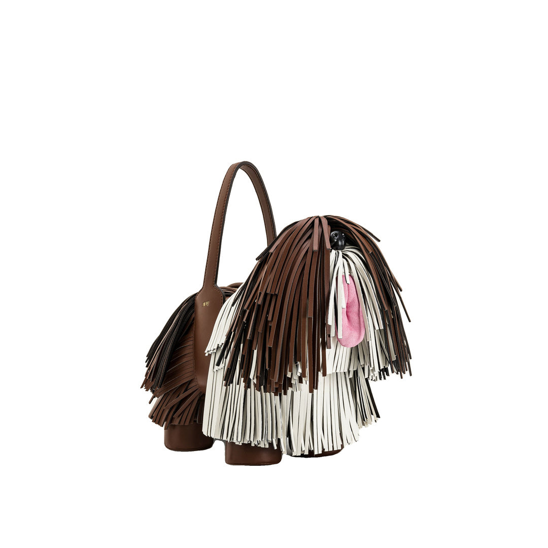JW PEI Nita Puppy Shape Handbag - Caramel Brown