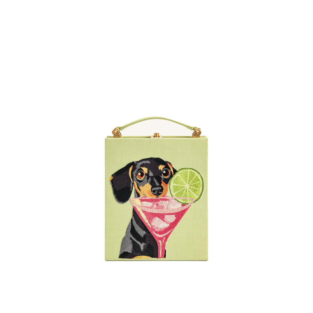 JW PEI Taya-Puppy Pattern Book Shape Clutch Bag - Light Green