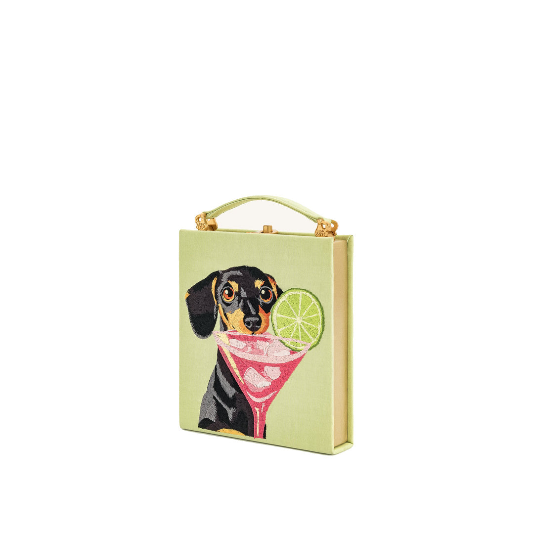 JW PEI Taya-Puppy Pattern Book Shape Clutch Bag - Light Green