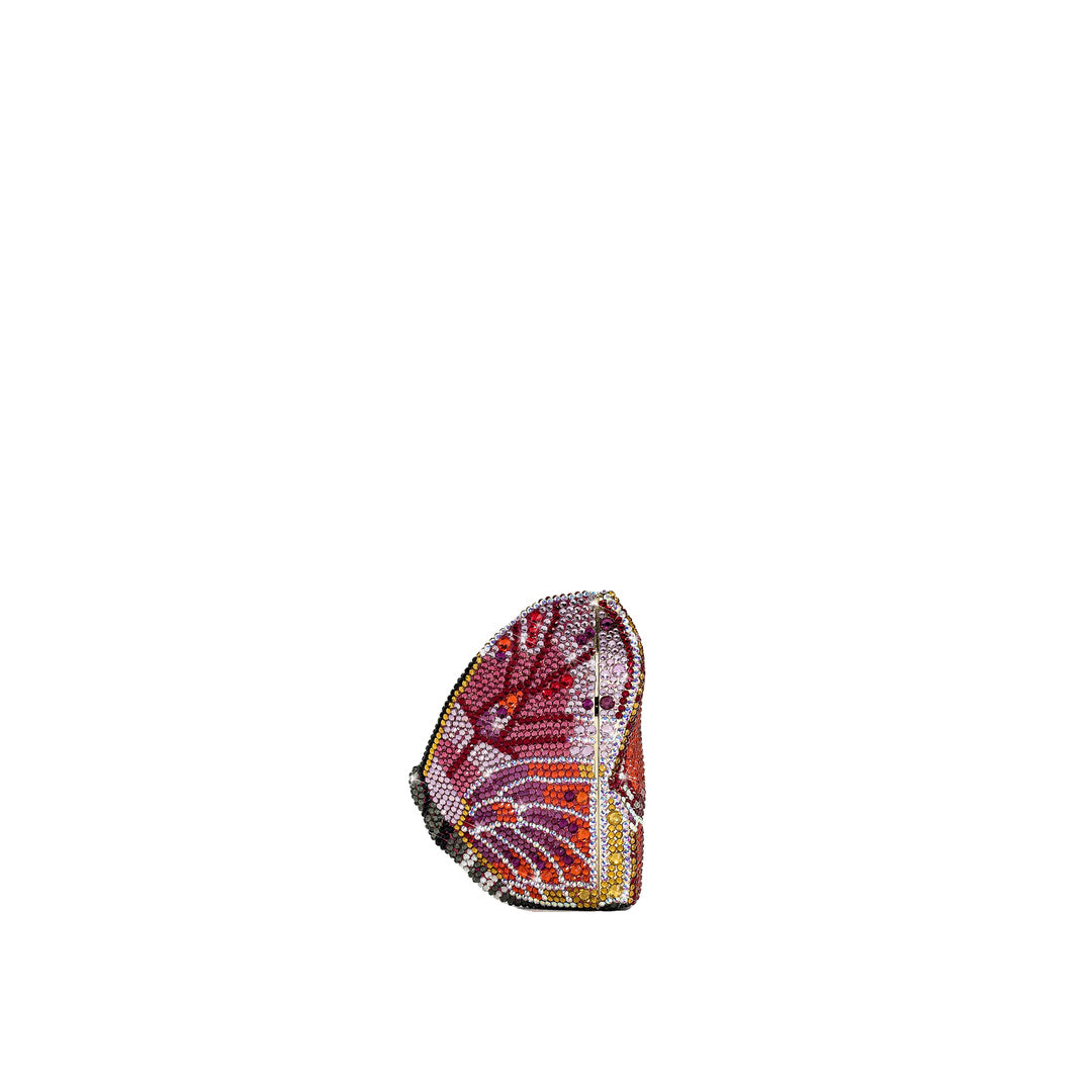 JW PEI Paisley Crystal Butterfly Clutch - Multicolor